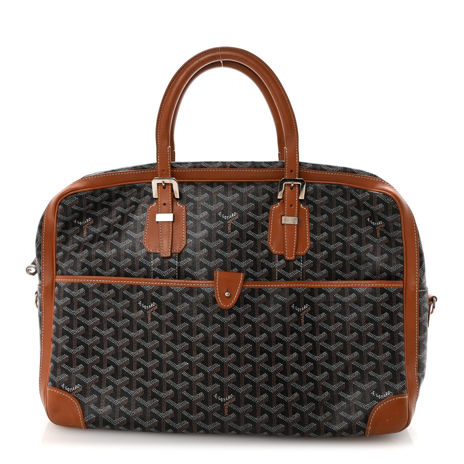 Goyard Goyardine Ambassade MM Briefcase Black Gold 1873213