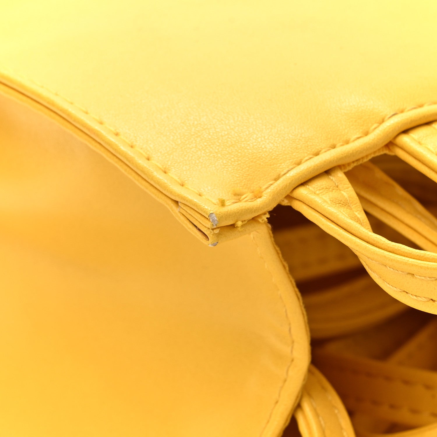 Telfar Vegan Leather Small Shopping Bag Yellow 14 of 14