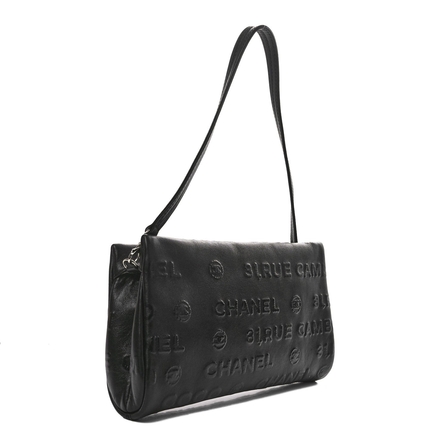 Chanel Lambskin Rue Cambon Wristlet Black 3 of 11