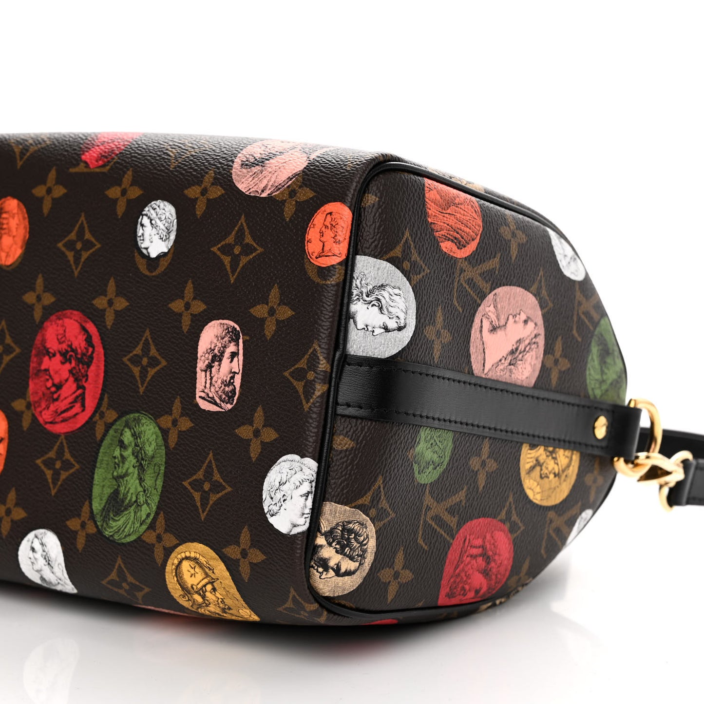 x FORNASETTI Monogram Cameo Speedy Bandouliere 25