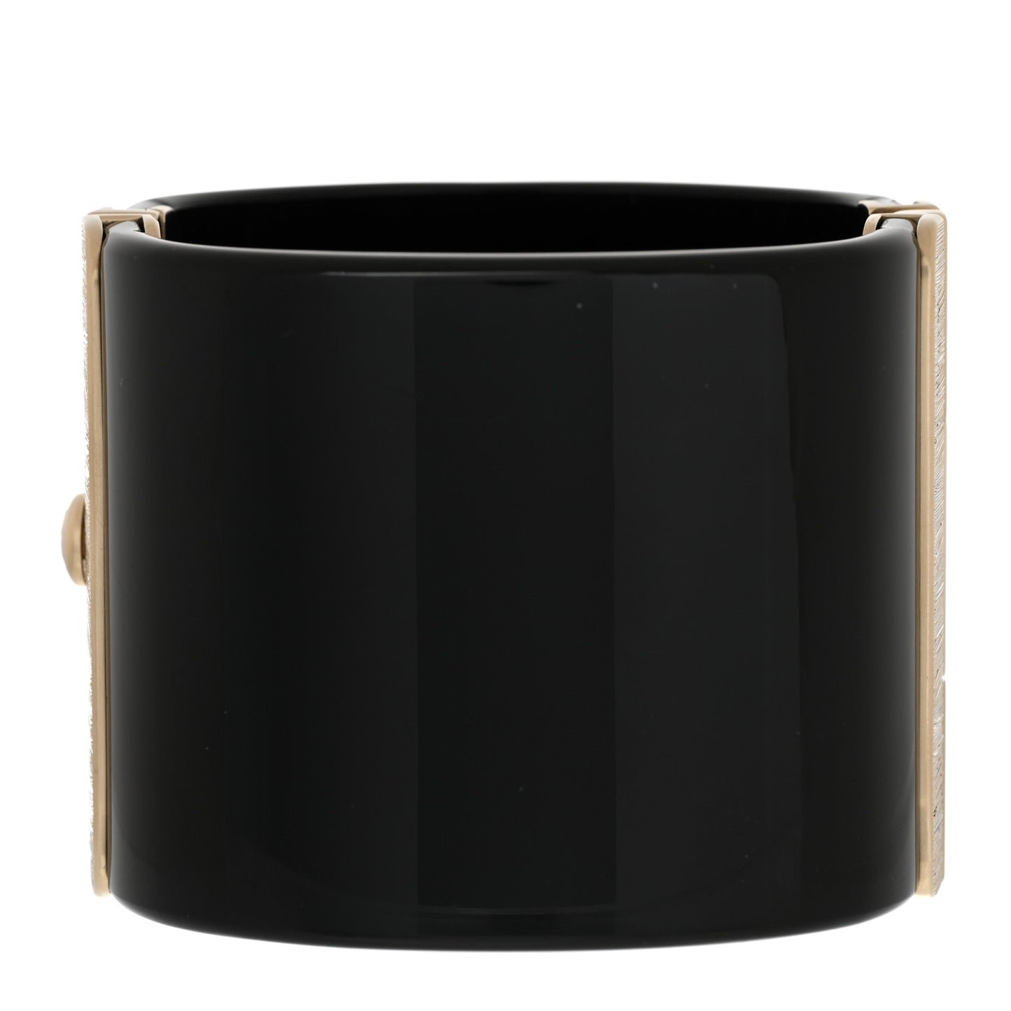 Resin Quilted CC Cuff Black Gold