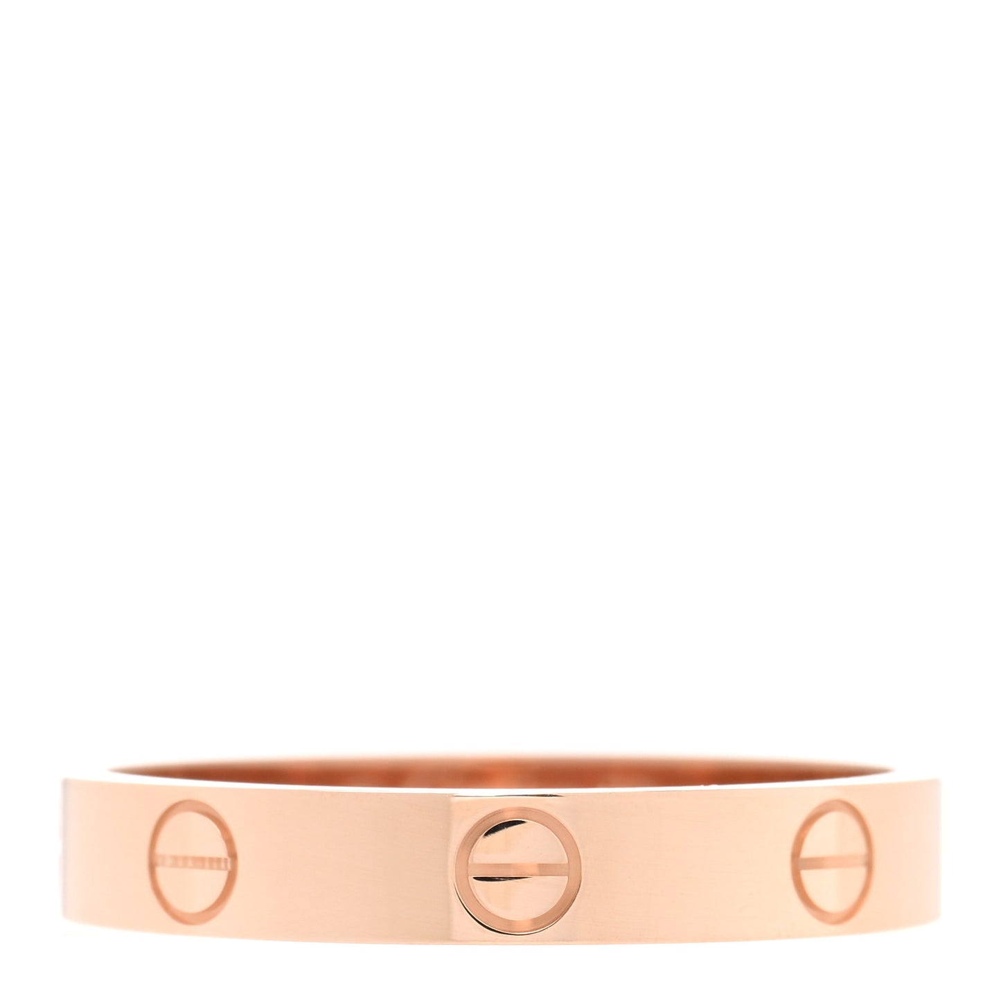 18K Pink Gold 3.5mm LOVE Wedding Band Ring 59 8.75