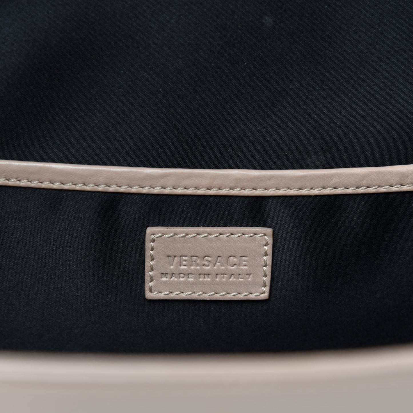 Vitello Calfskin Large Signature Tote Beige