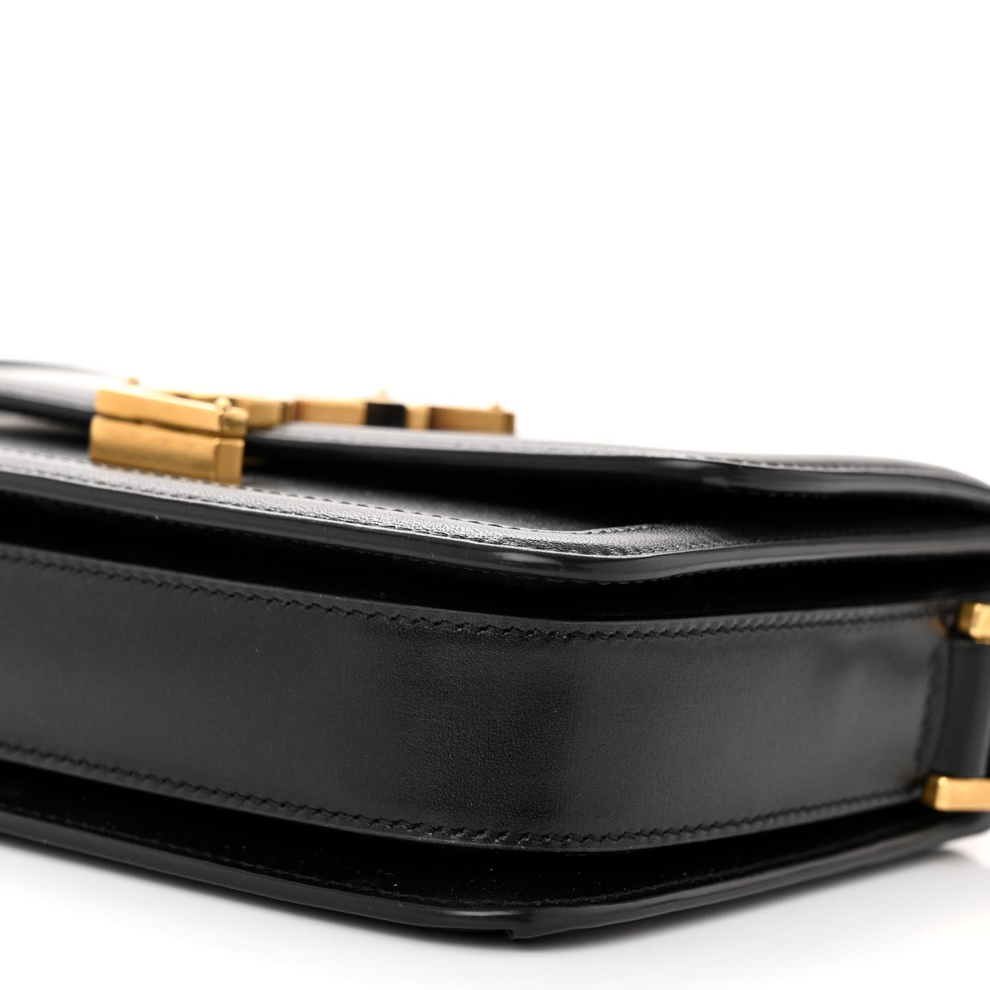 Smooth Calfskin Small Solferino Satchel Black
