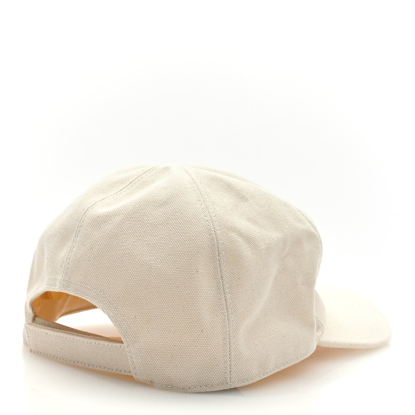 Cotton FF Ajour Embroidered Baseball Hat M Natural