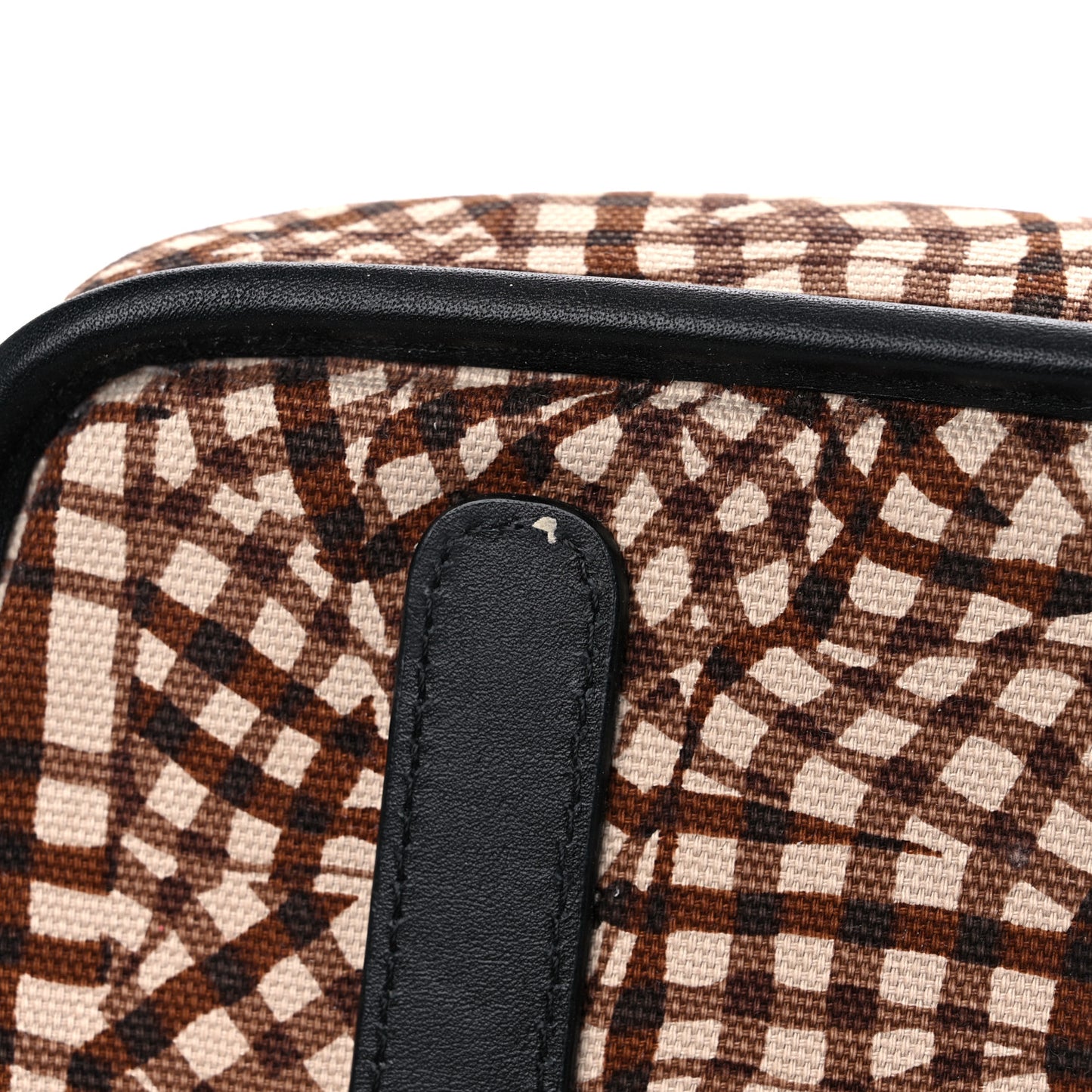 Visetos Calfskin Motif Rombi Lion Printed Reversible Shopper Tote Cognac