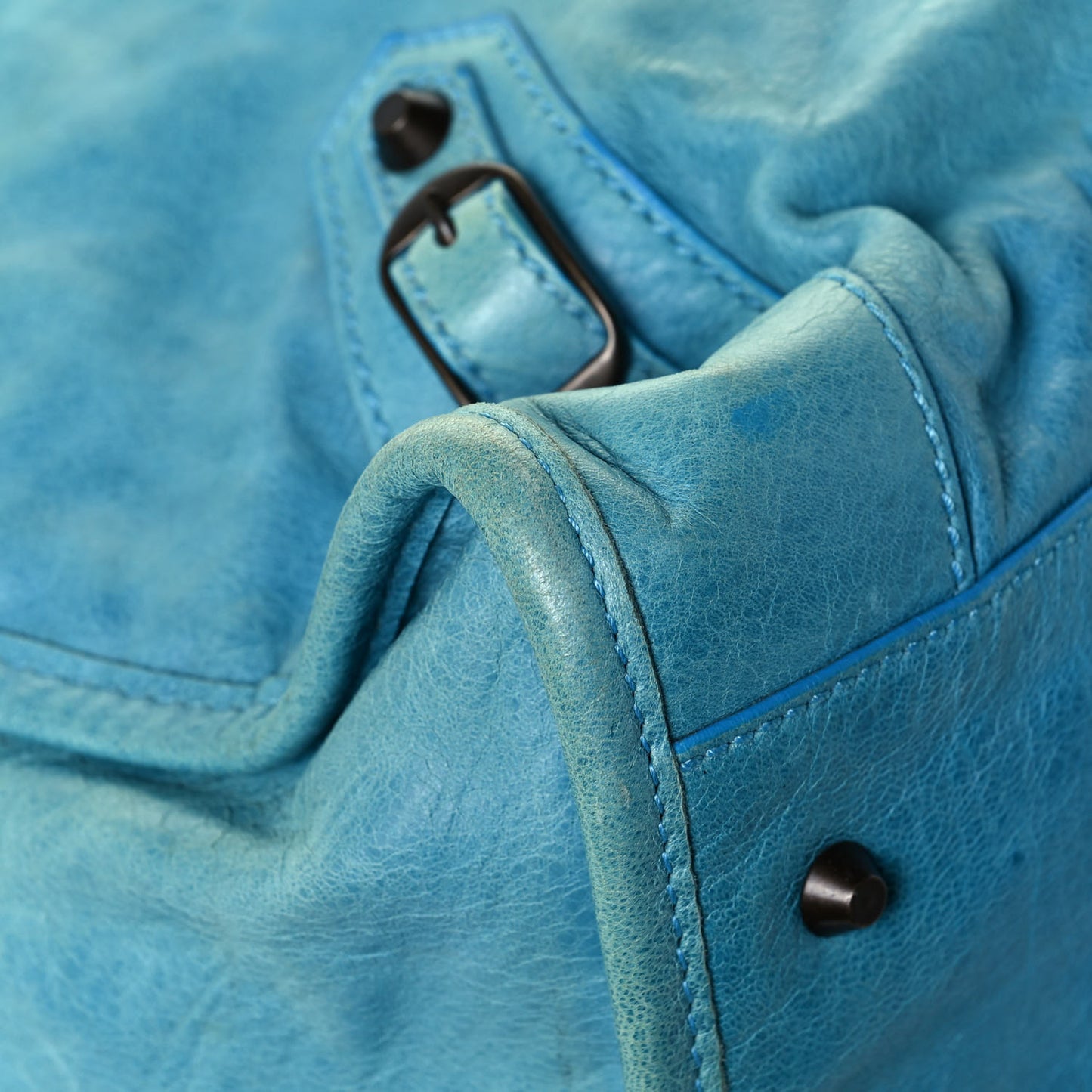 Agneau Classic Hardware Weekender Sky Blue