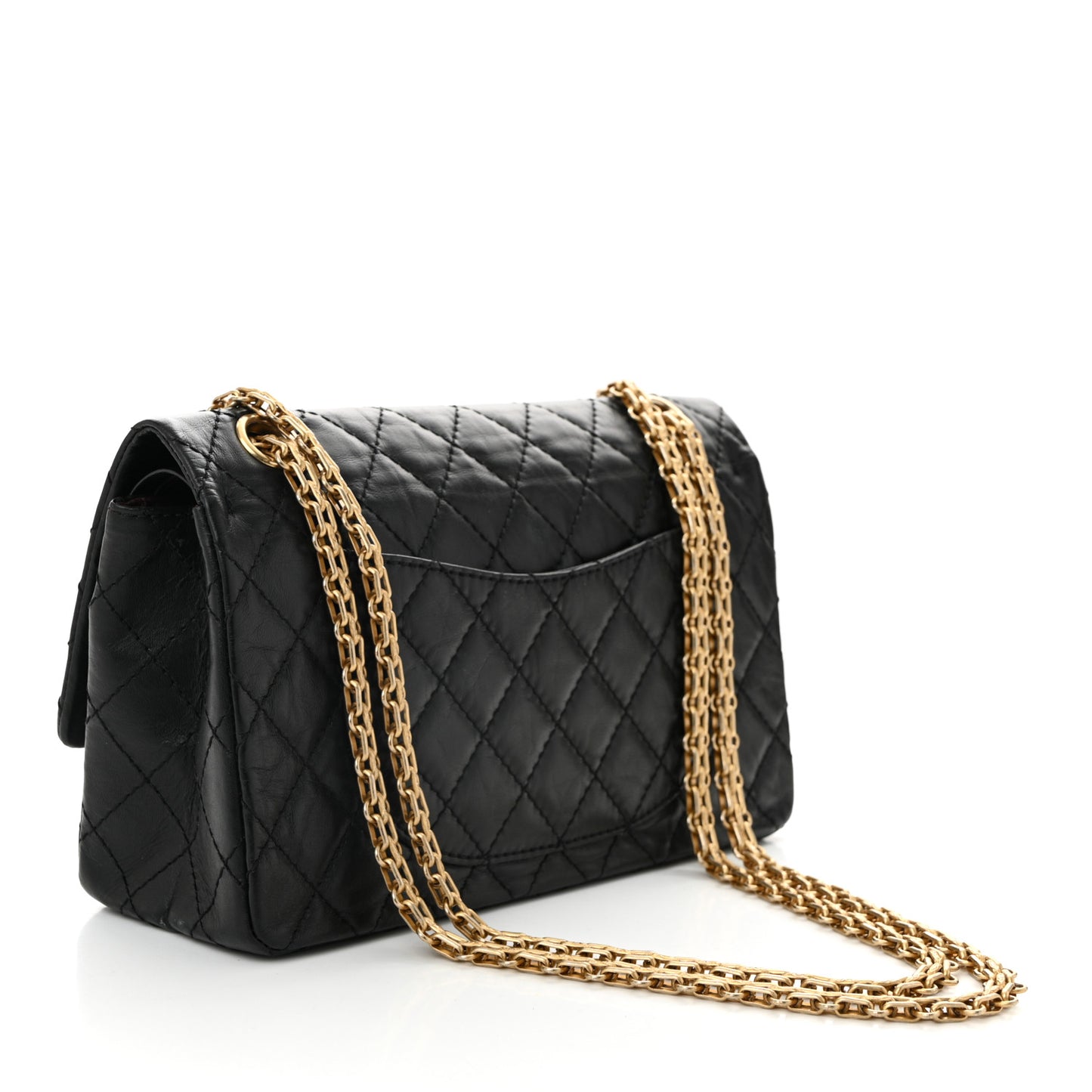 Aged Calfskin Lucky Charms 2.55 Reissue 225 Flap Black