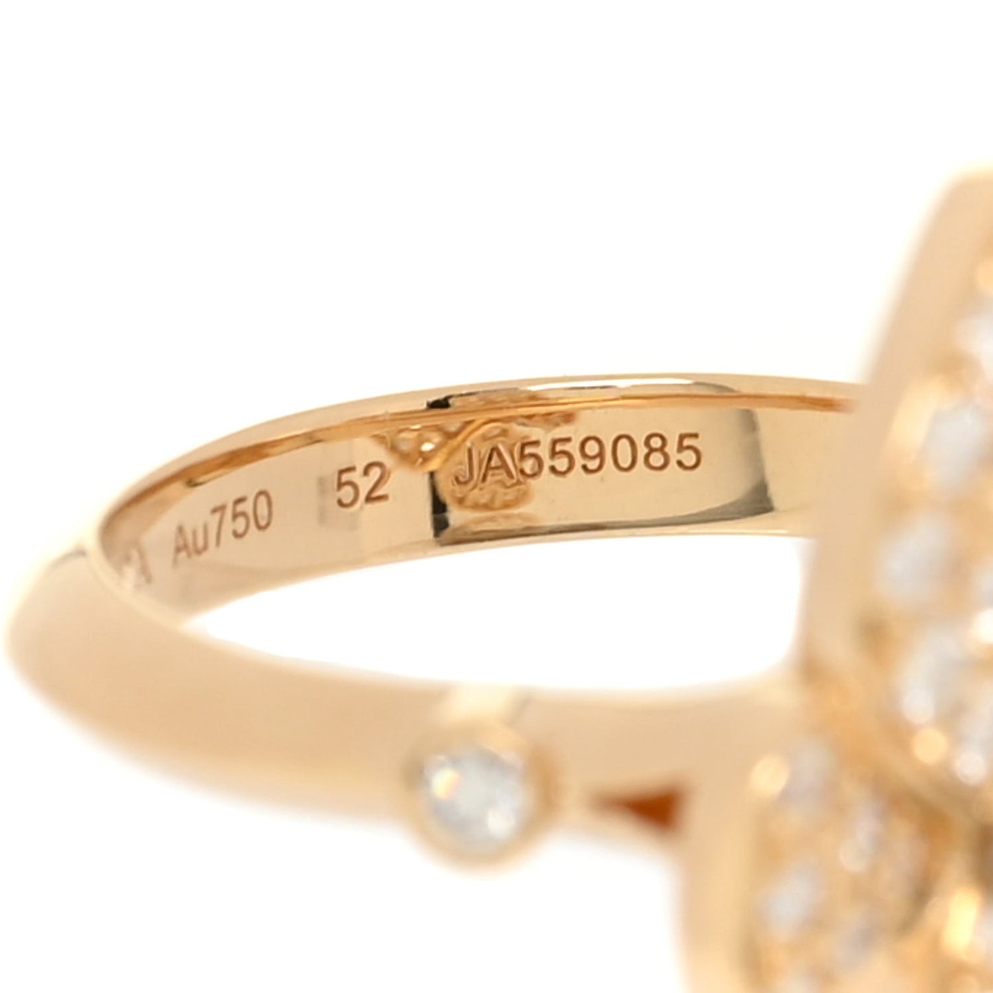 18K Yellow Gold Two Butterfly Ring 52 6