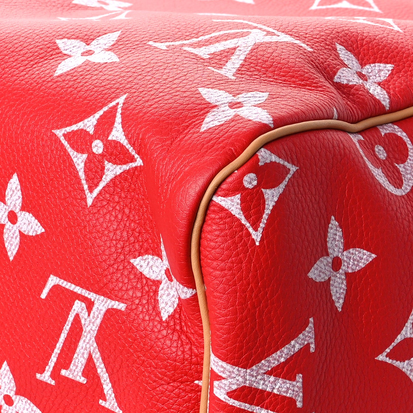 Calfskin Monogram Speedy P9 Bandouliere 50 Red