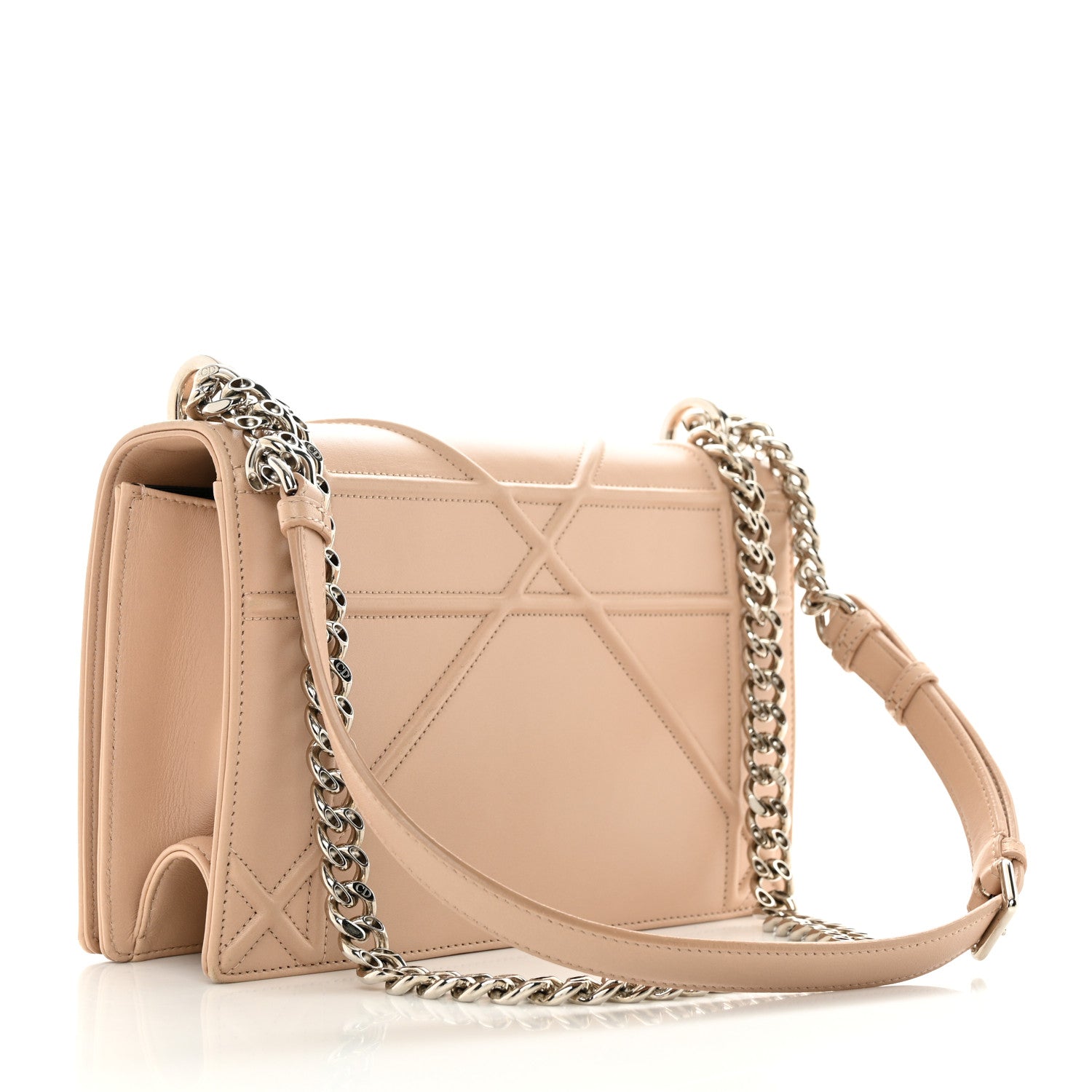 Christian Dior Lambskin Medium Diorama Flap Bag Nude 3 of 12