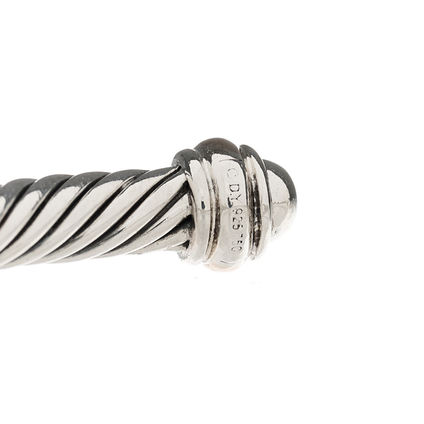 Sterling Silver 18K Rose Gold 4mm Cable Classics Bracelet