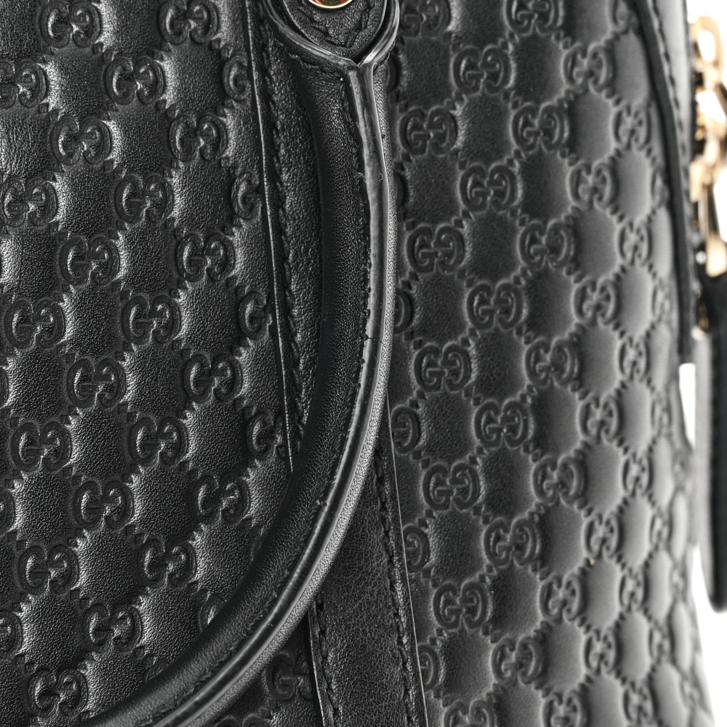 Microguccissima Mini Dome Bag Black