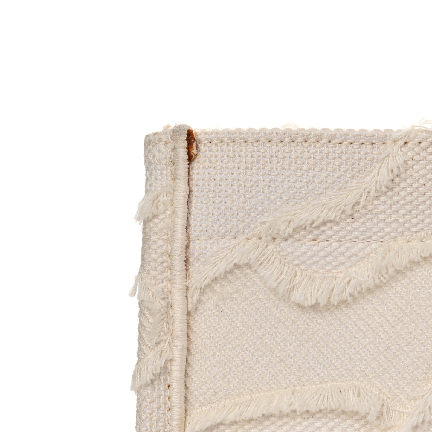 Canvas Embroidered Camouflage Large Book Tote White