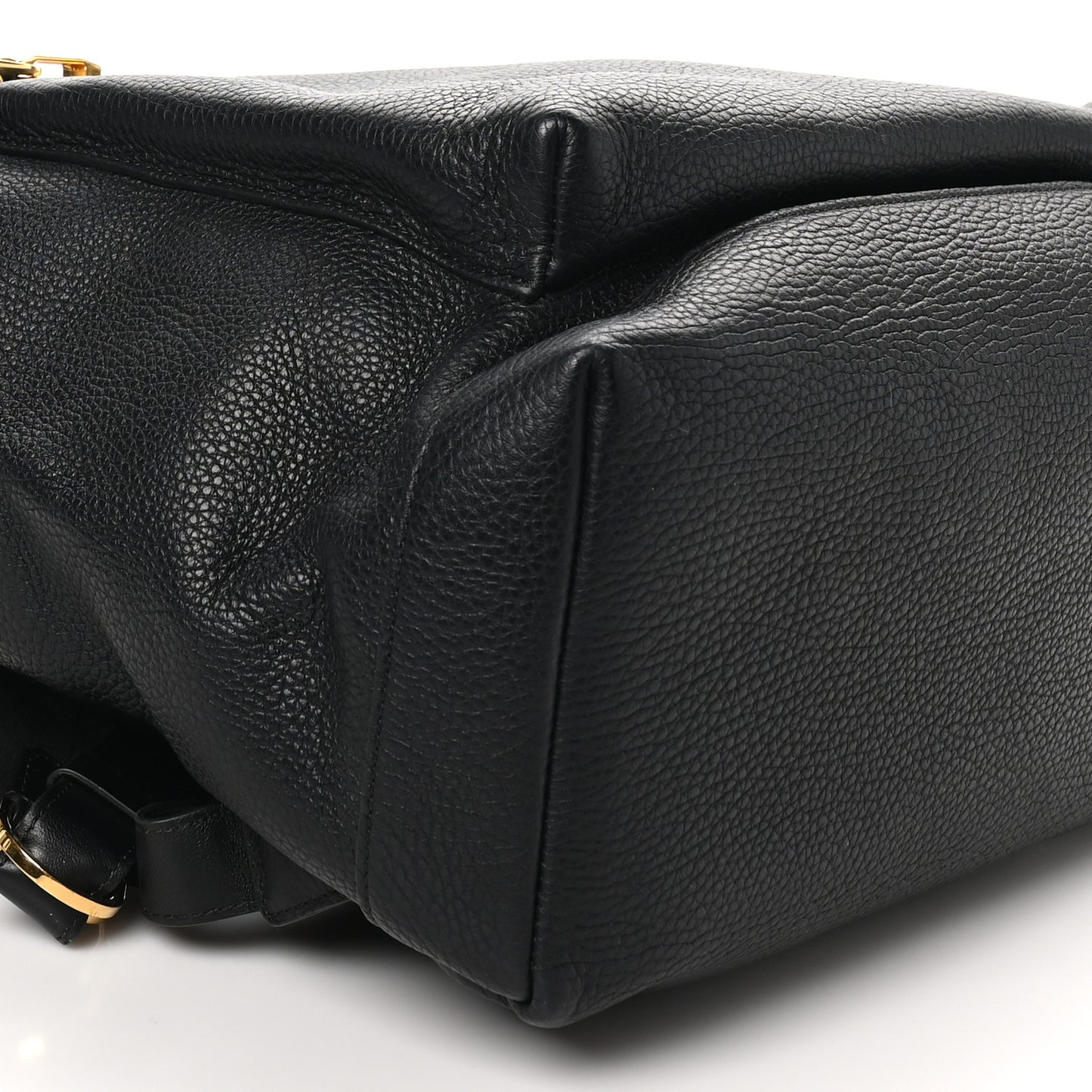 Grained Calfskin Buckley Backpack Black