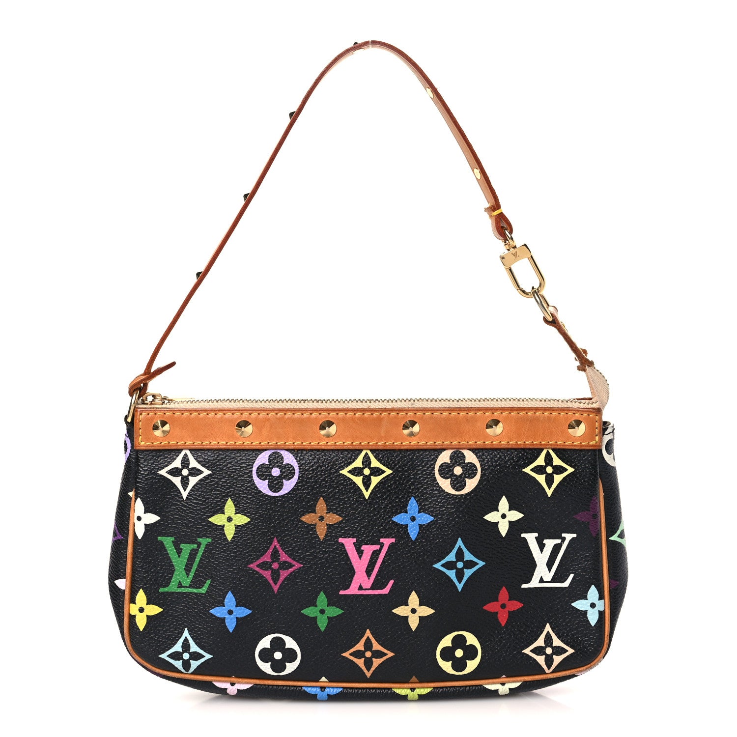 Louis Vuitton Monogram Multicolor Pochette Accessories Black 1 of 8