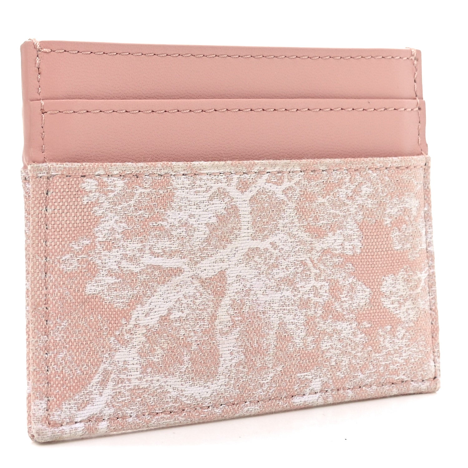 Christian Dior Toile de Jouy Reverse Jacquard 30 Montaigne Freesia Card Holder Pink 3 of 7