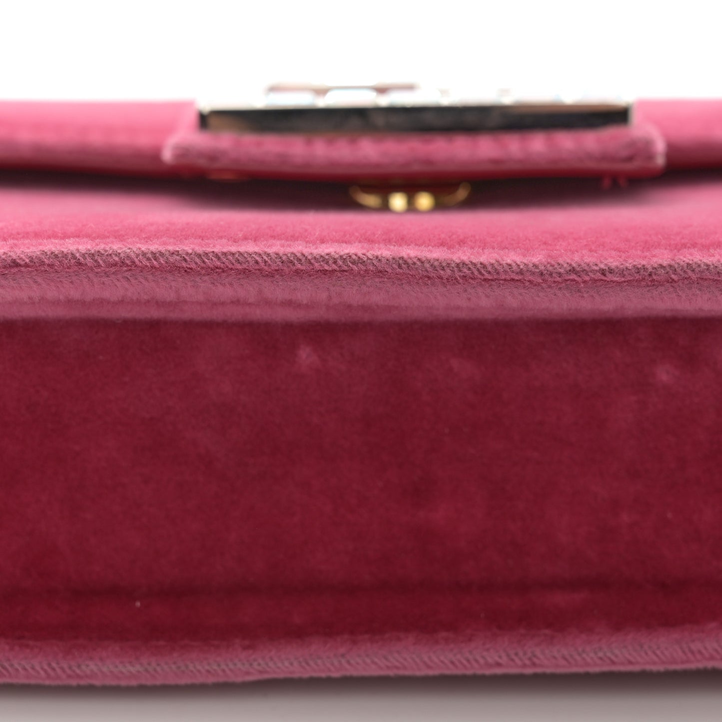 Velvet Crystal Square G Shoulder Bag Light Raspberry Rose