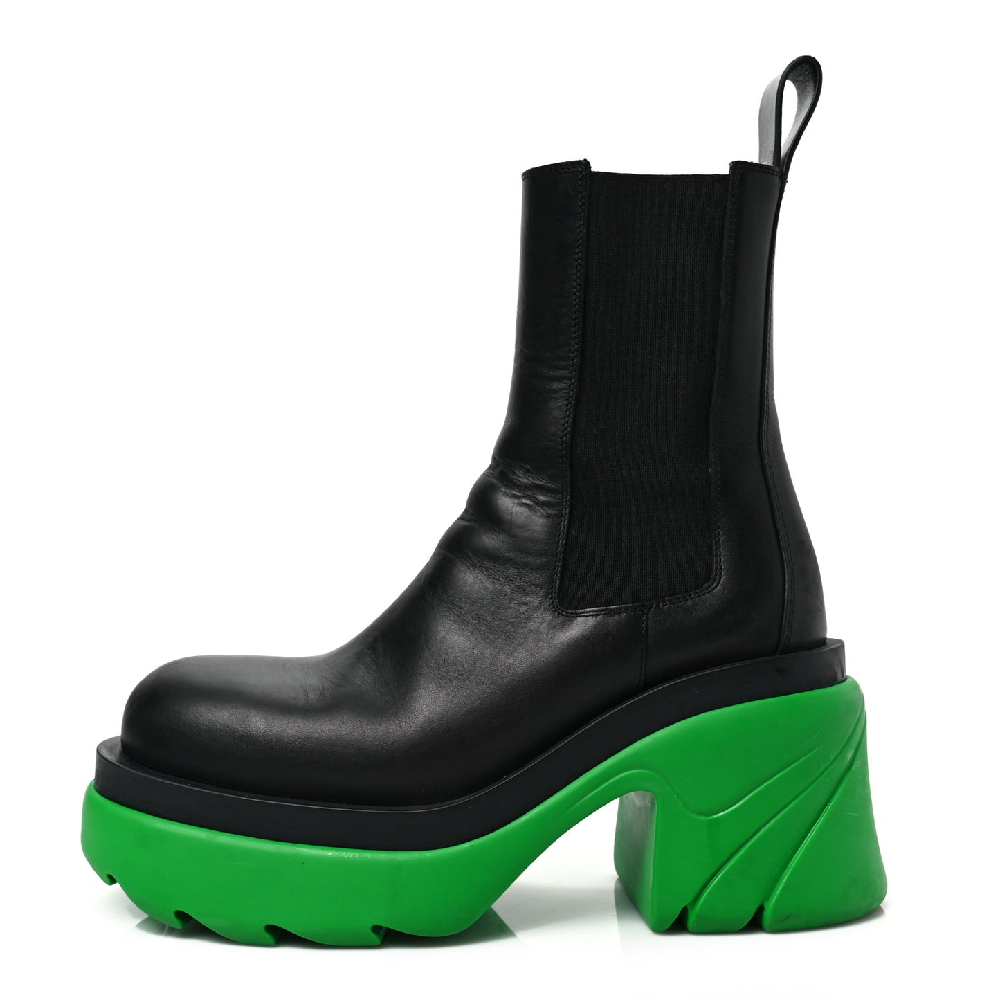 Calfskin The Flash Chelsea Boots 38.5 Black Grass
