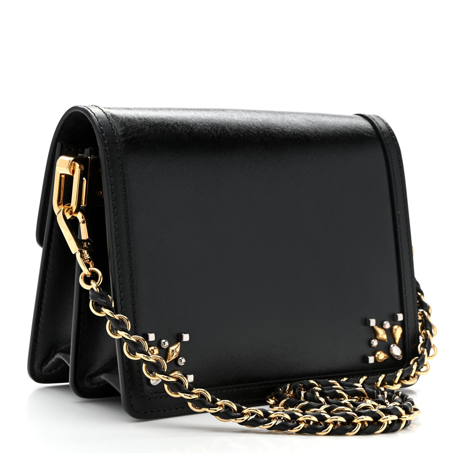 Louis Vuitton Epi Embellished Mini Dauphine Black 3 of 9