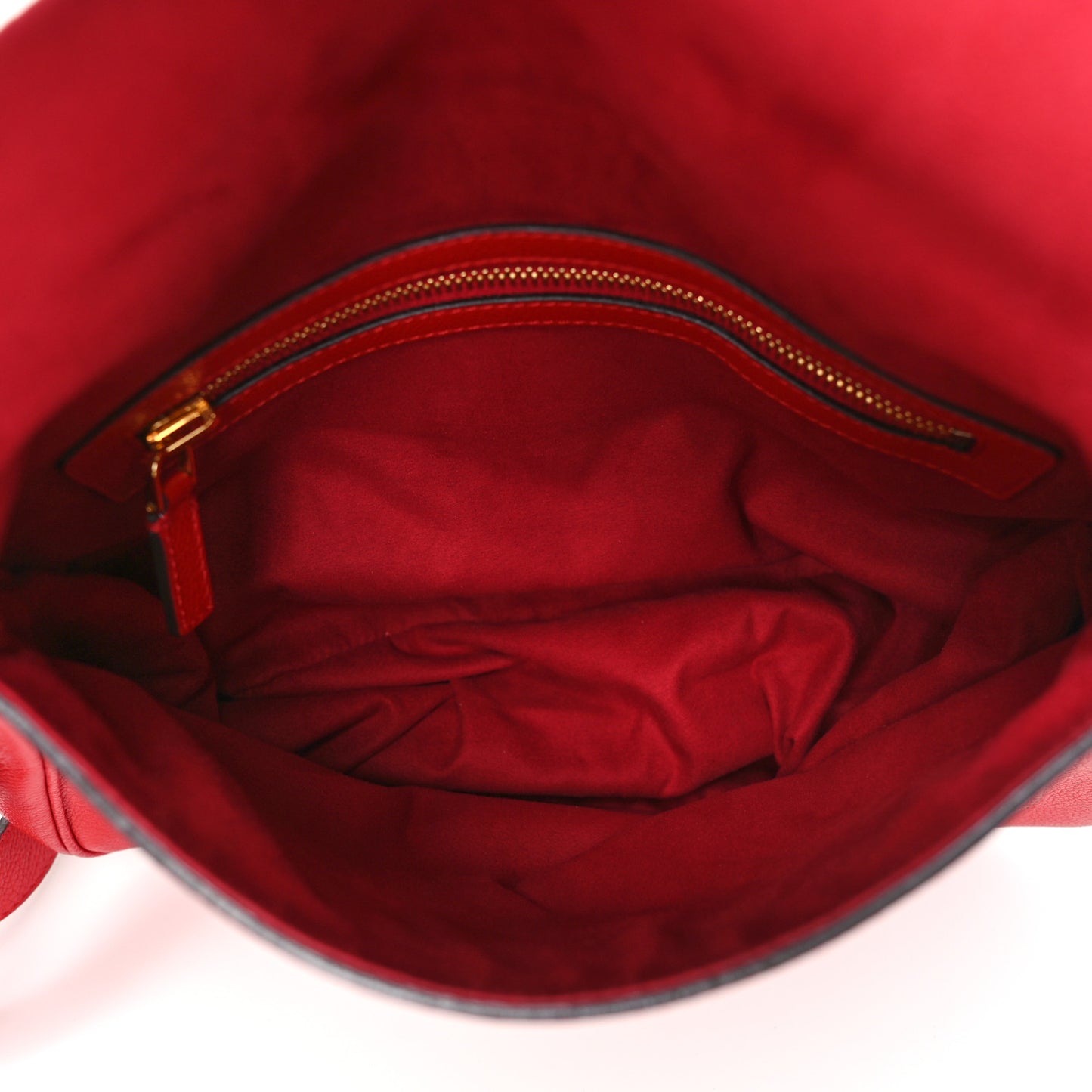 Grained Calfskin Medium Jennifer Crossbody Red