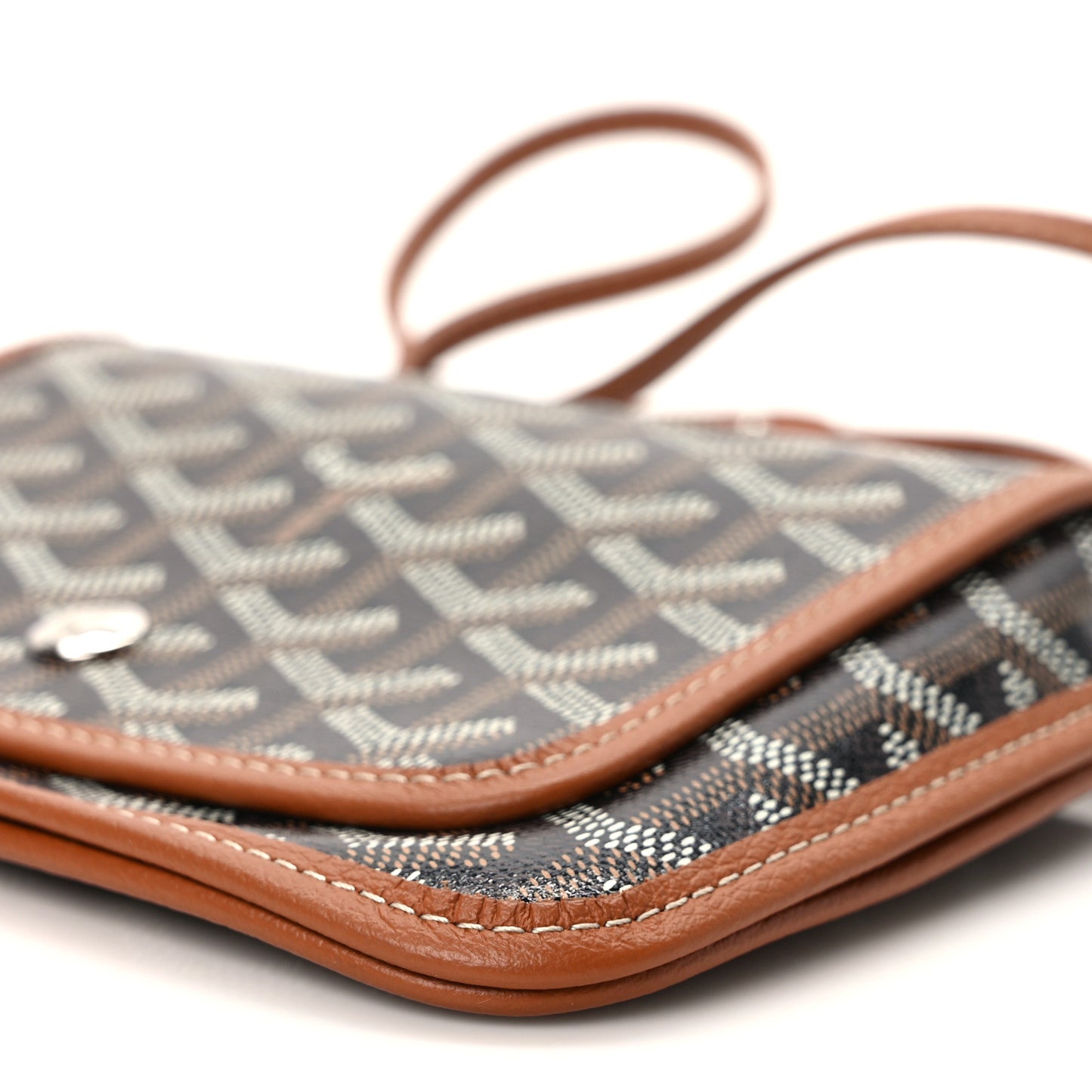Goyardine Plumet Wallet Clutch Black Gold