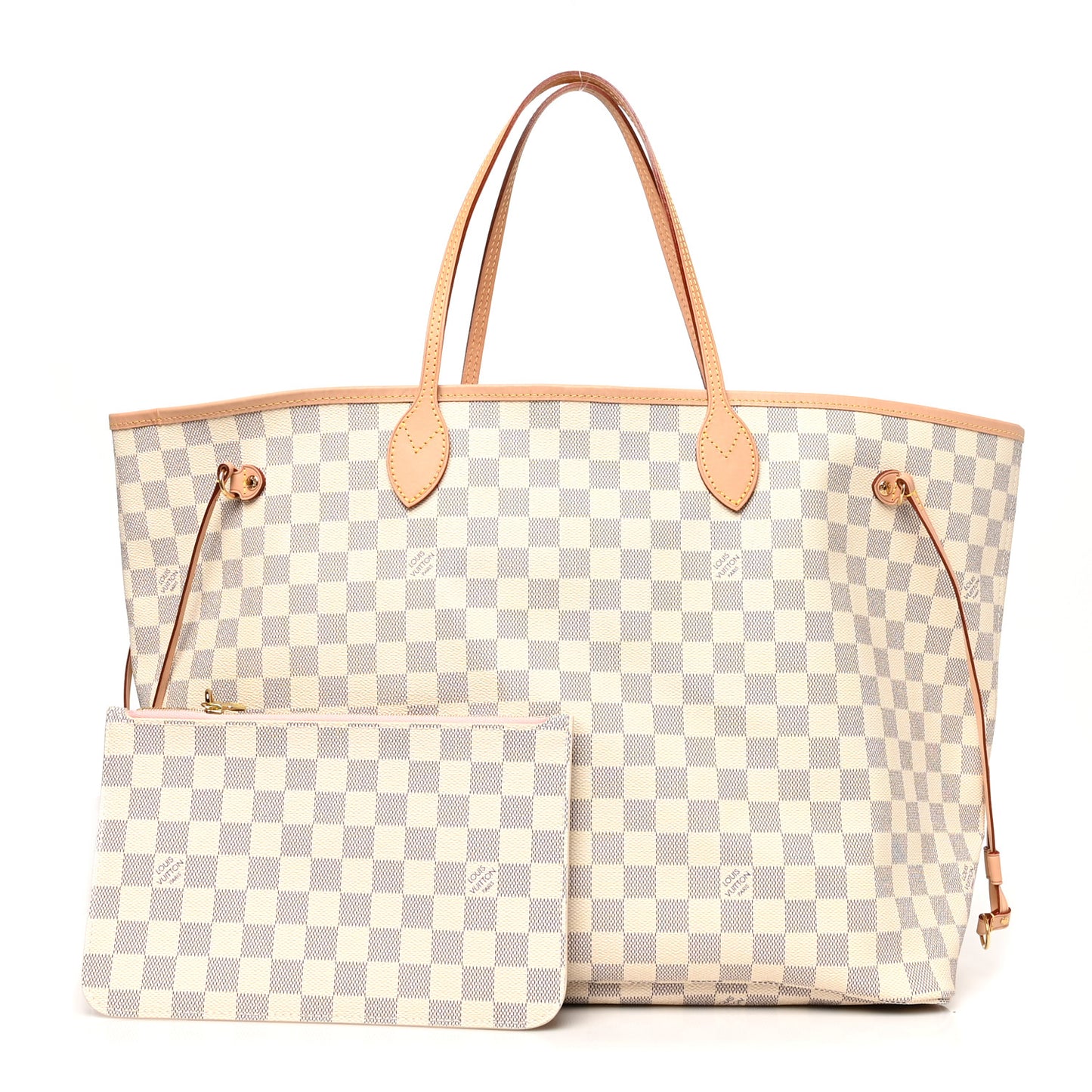 Damier Azur Neo Neverfull GM Rose Ballerine