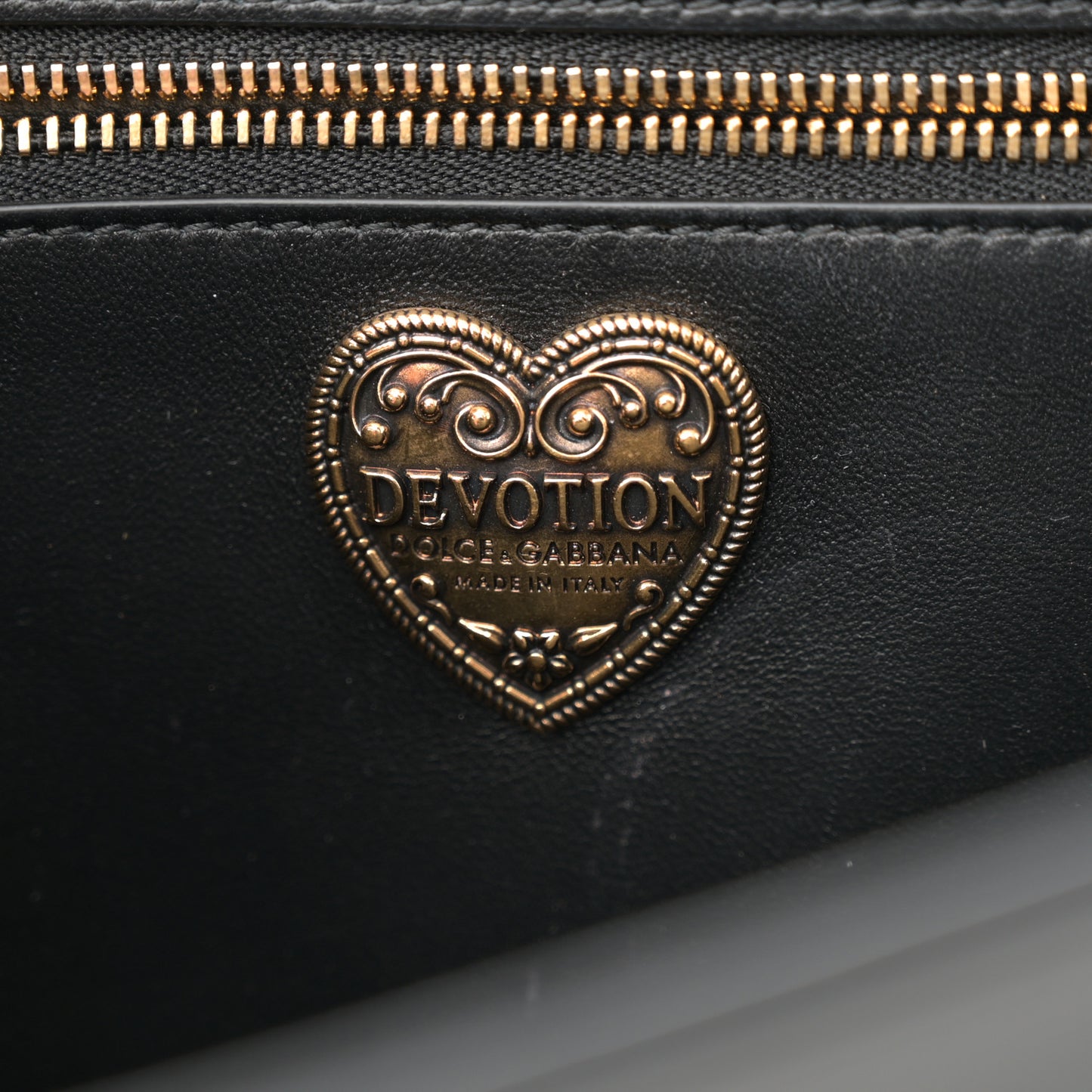 Calfskin Large Devotion Crossbody Bag Black