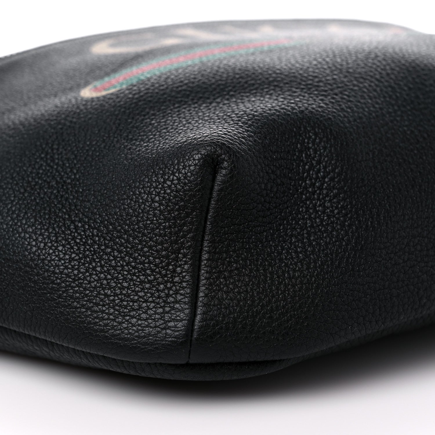 Gucci Grained Calfskin Logo Belt Bag Black 8 of 9