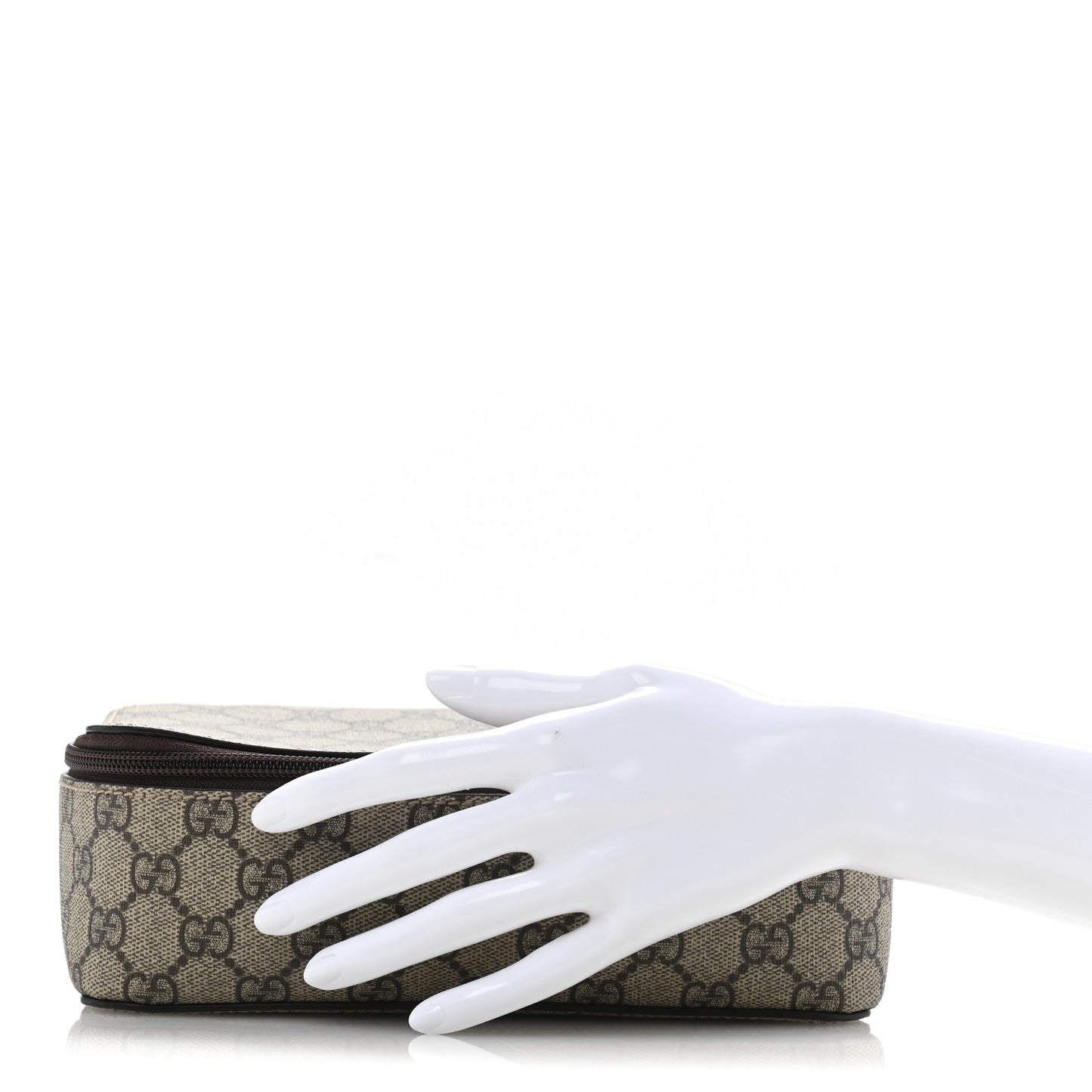 GG Supreme Monogram Mini Packing Cube Beige Ebony New Acero