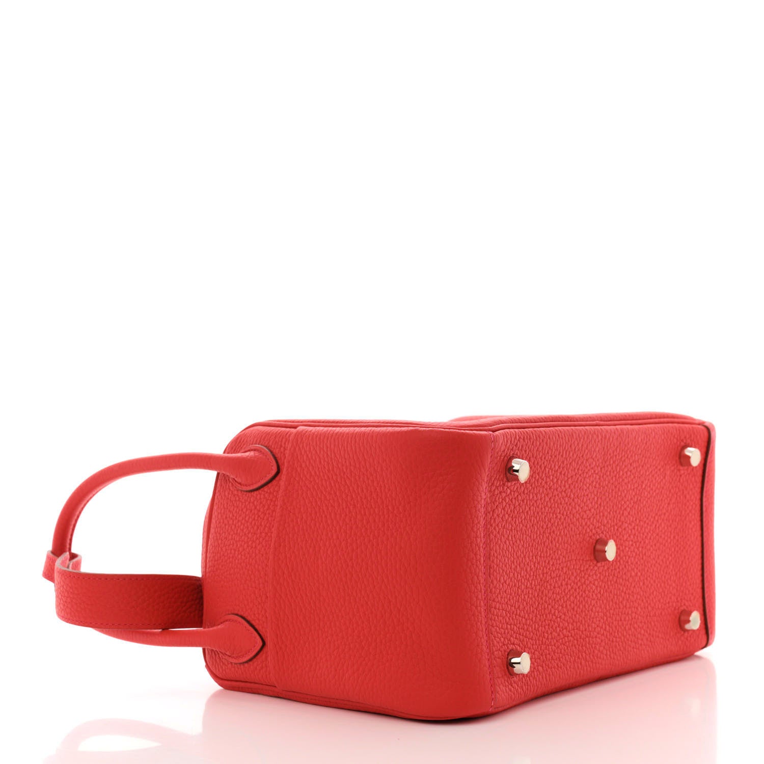 Hermes Taurillon Clemence Lindy 26 Rouge Tomate 4 of 11