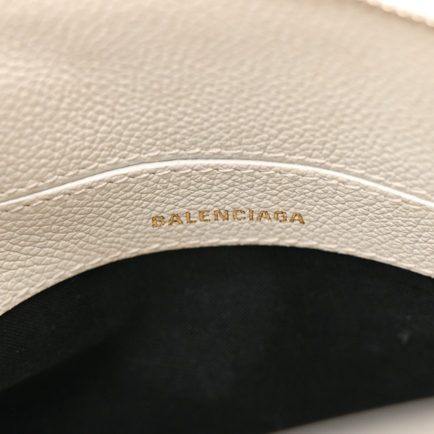 Grained Calfskin XXS Ville Top Handle Bag White Black