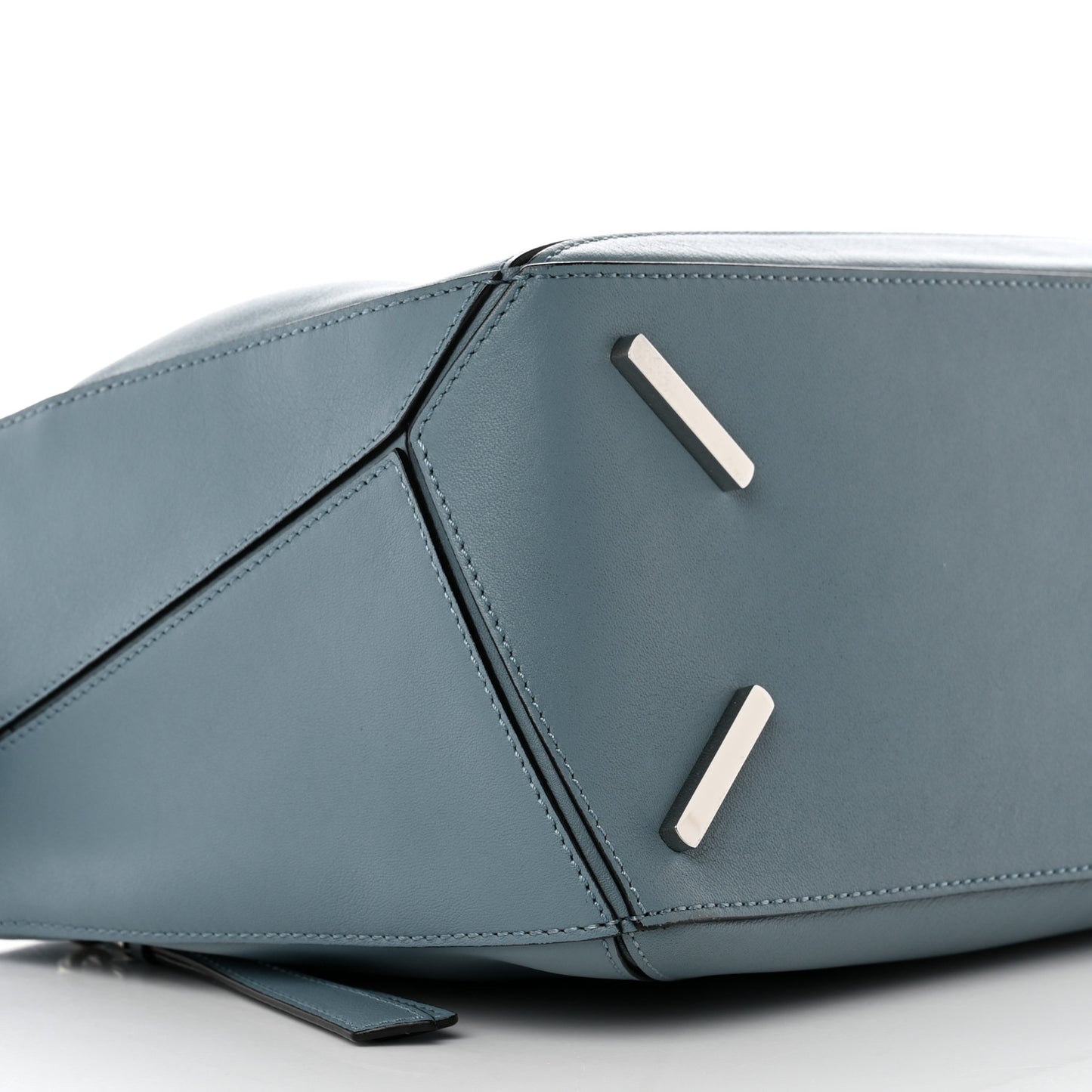 Calfskin Medium Puzzle Bag Stone Blue