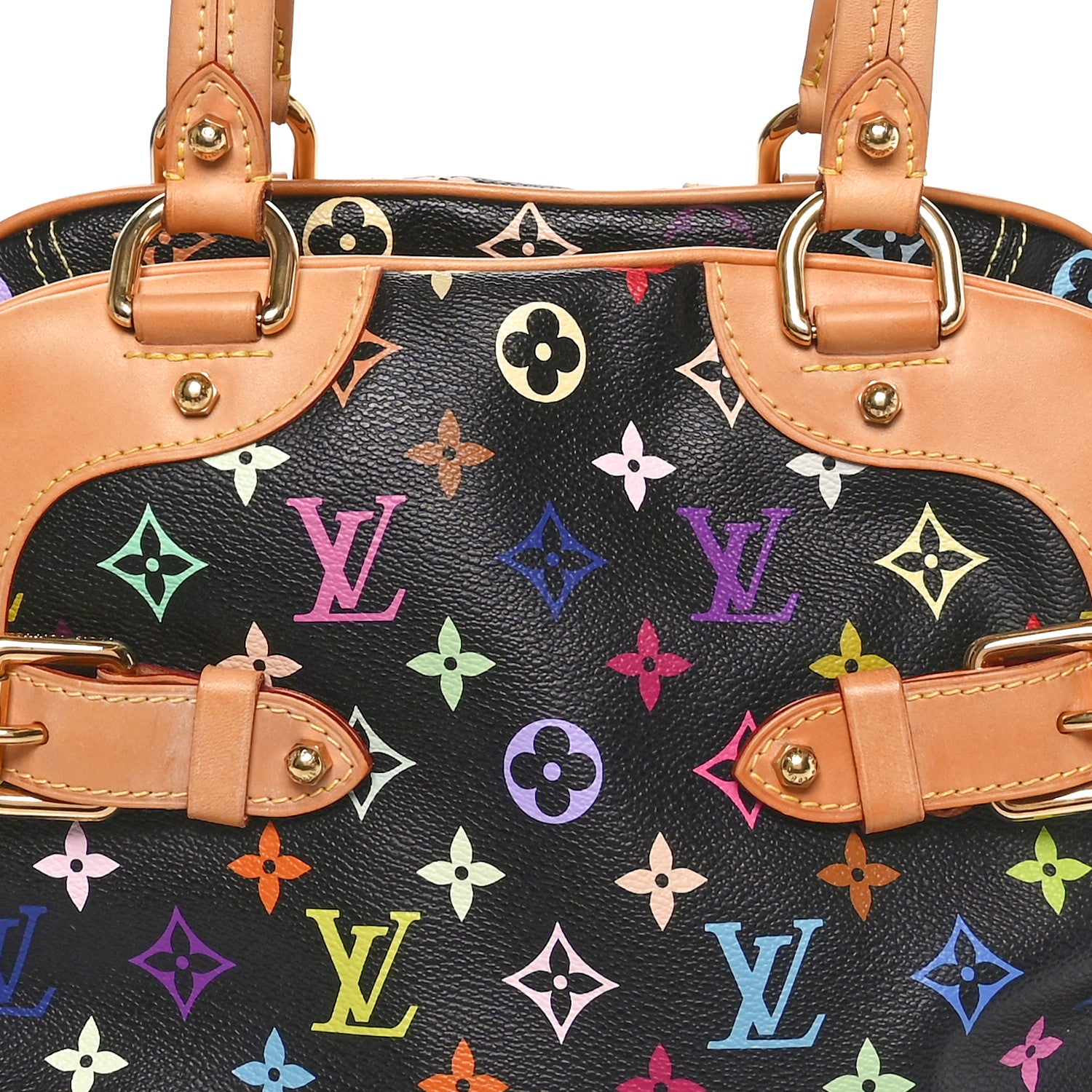 Louis Vuitton Monogram Multicolor Claudia Black 6 of 9