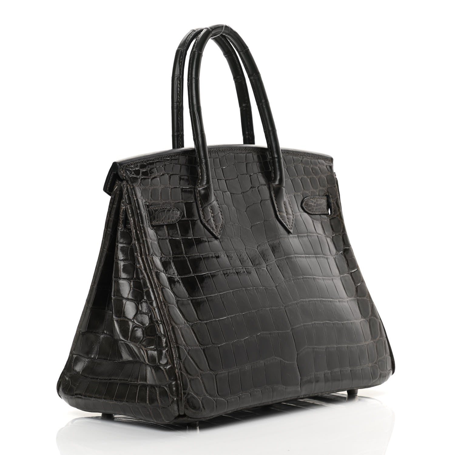 Hermes Shiny Niloticus Crocodile Birkin 30 Graphite 3 of 18