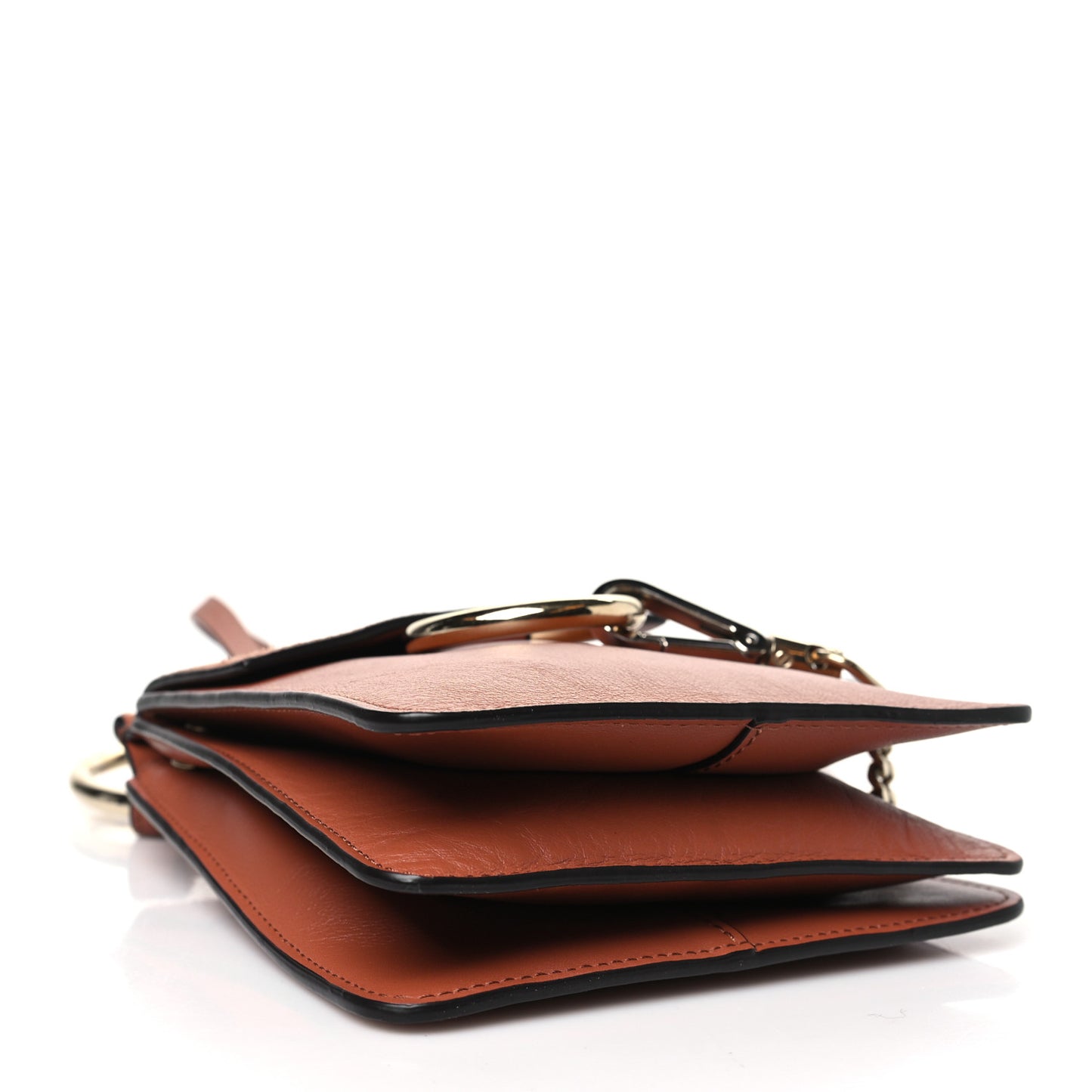 Suede Calfskin Mini Faye Bracelet Bag Tan