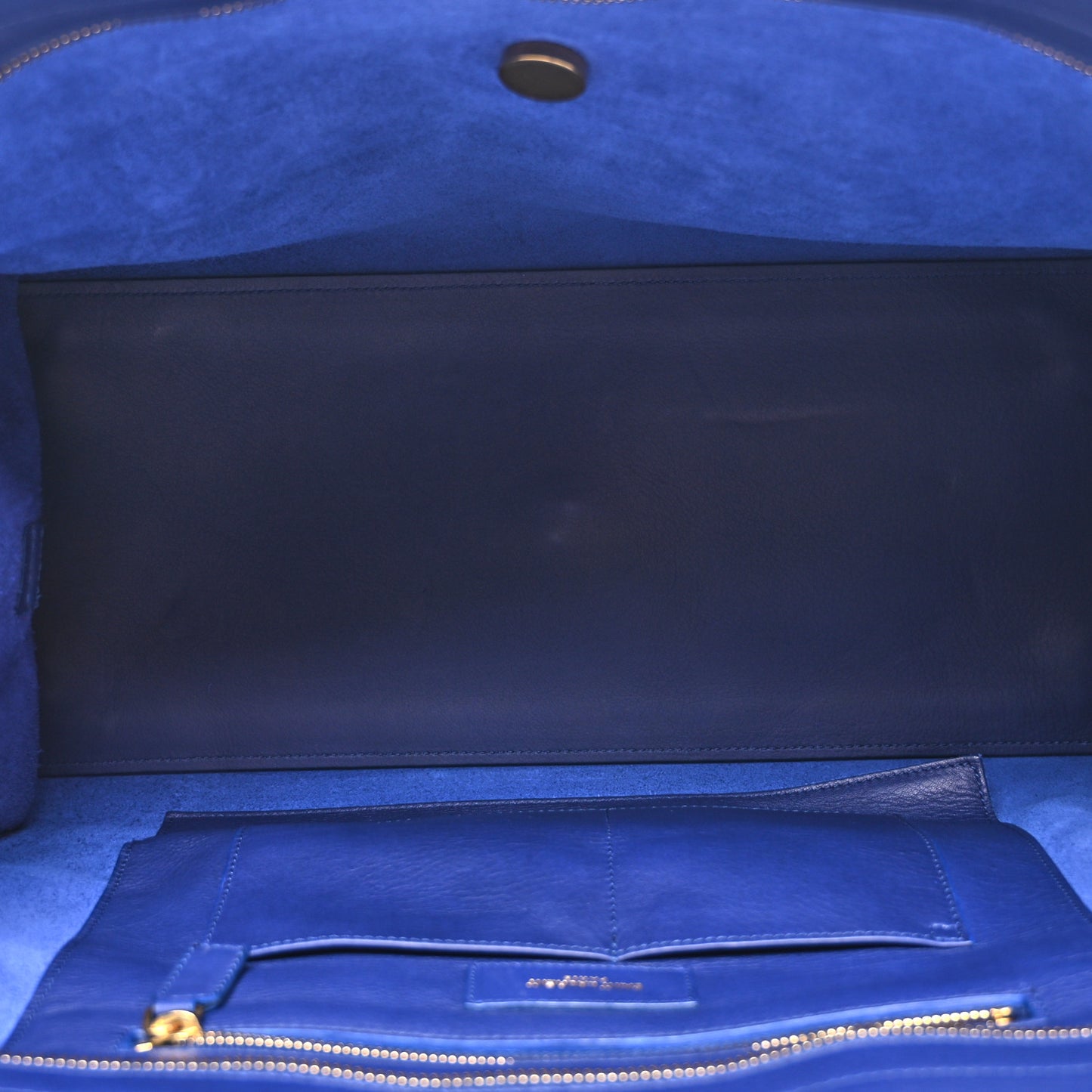 Calfskin Small Classic Y Cabas Navy