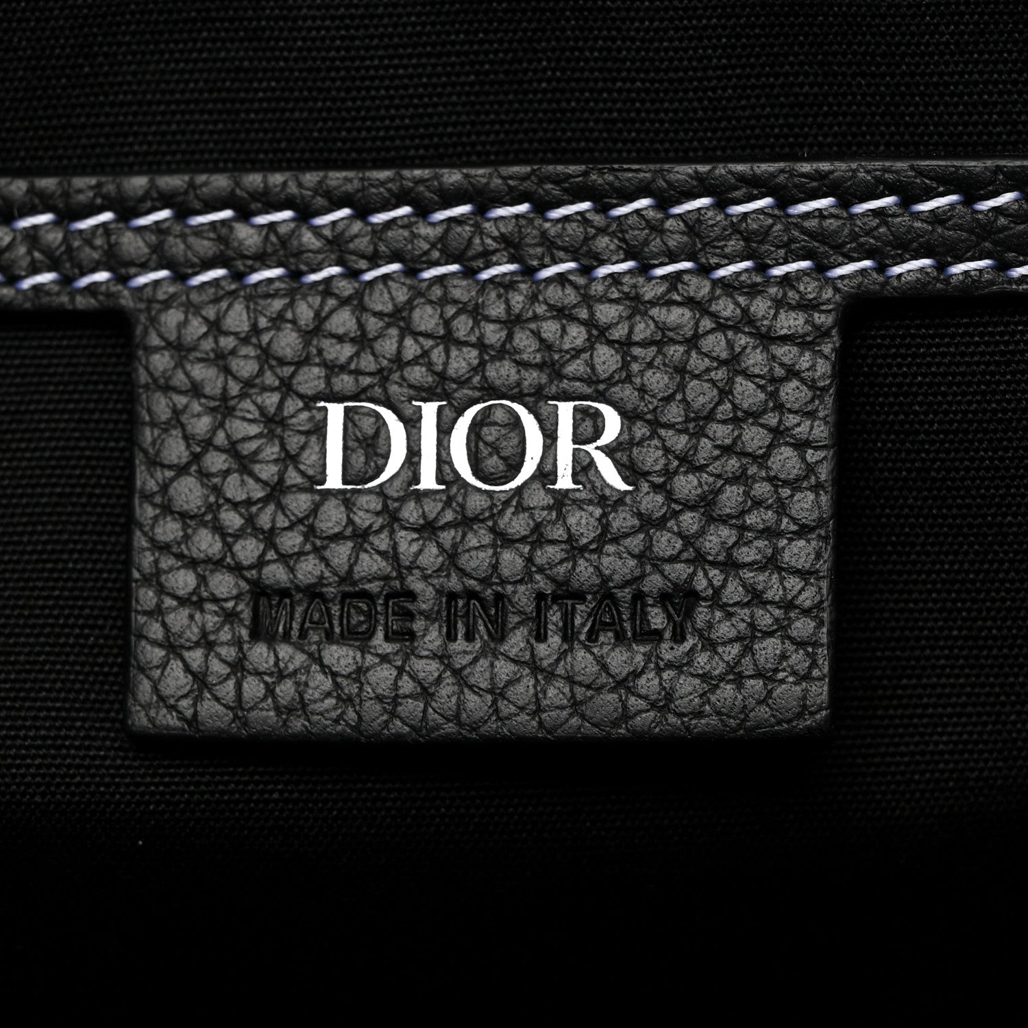 Christian Dior Grained Calfskin Small Saddle Messenger Bag Black 6 of 10