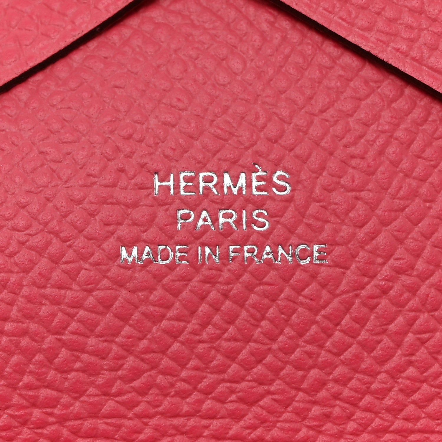 Hermes Epsom Calvi Duo Card Case Rose Azalee 6 of 7
