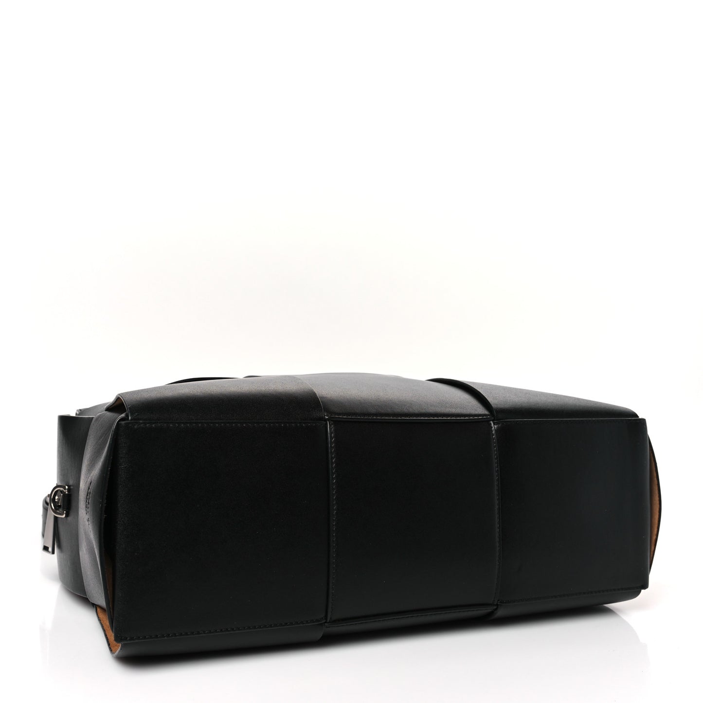Calfskin Maxi Intrecciato Arco Briefcase Black