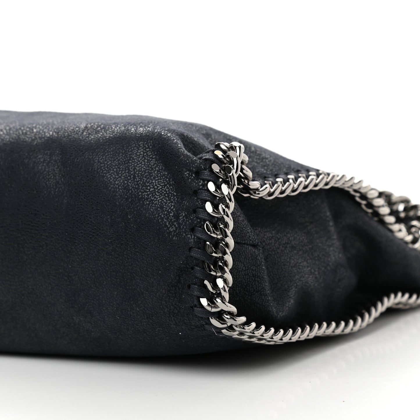 Shaggy Deer Falabella Fold Over Tote Blue