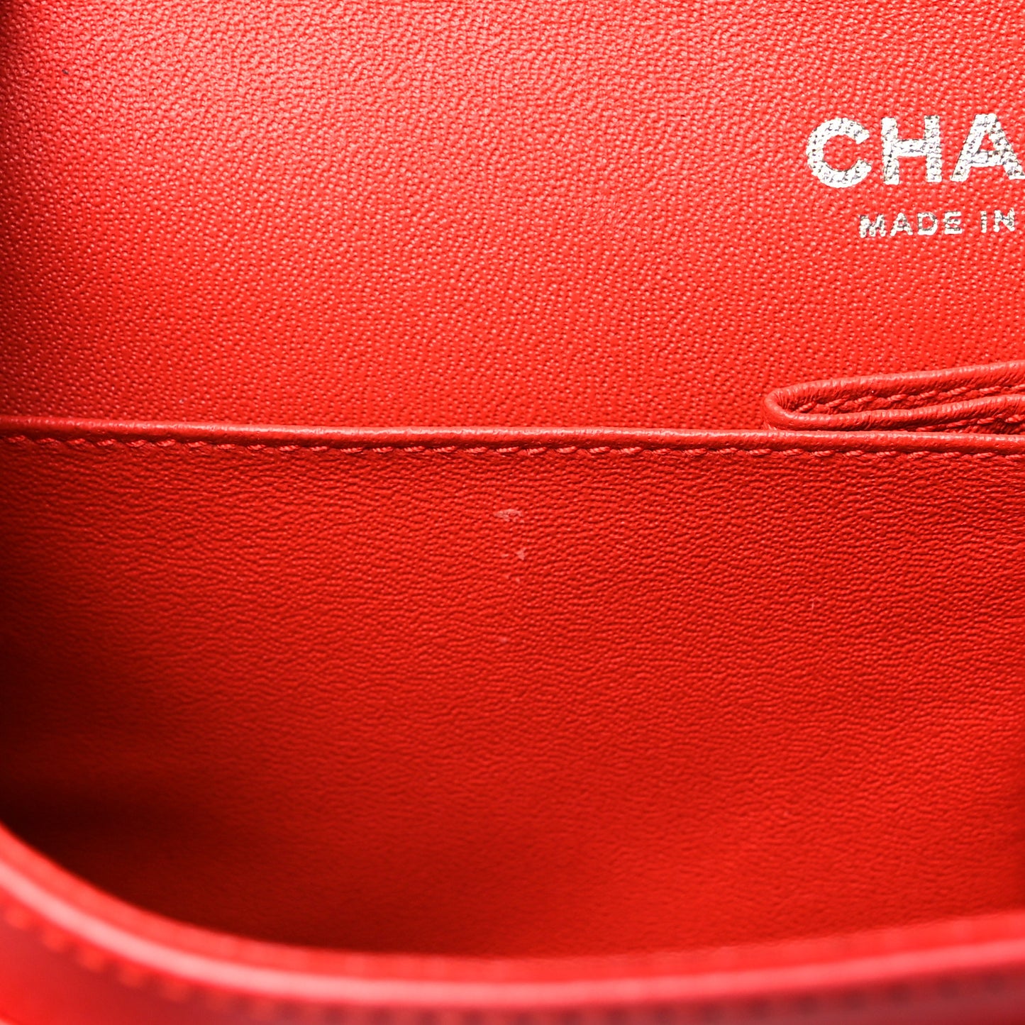 Patent Quilted Medium Double Flap Red