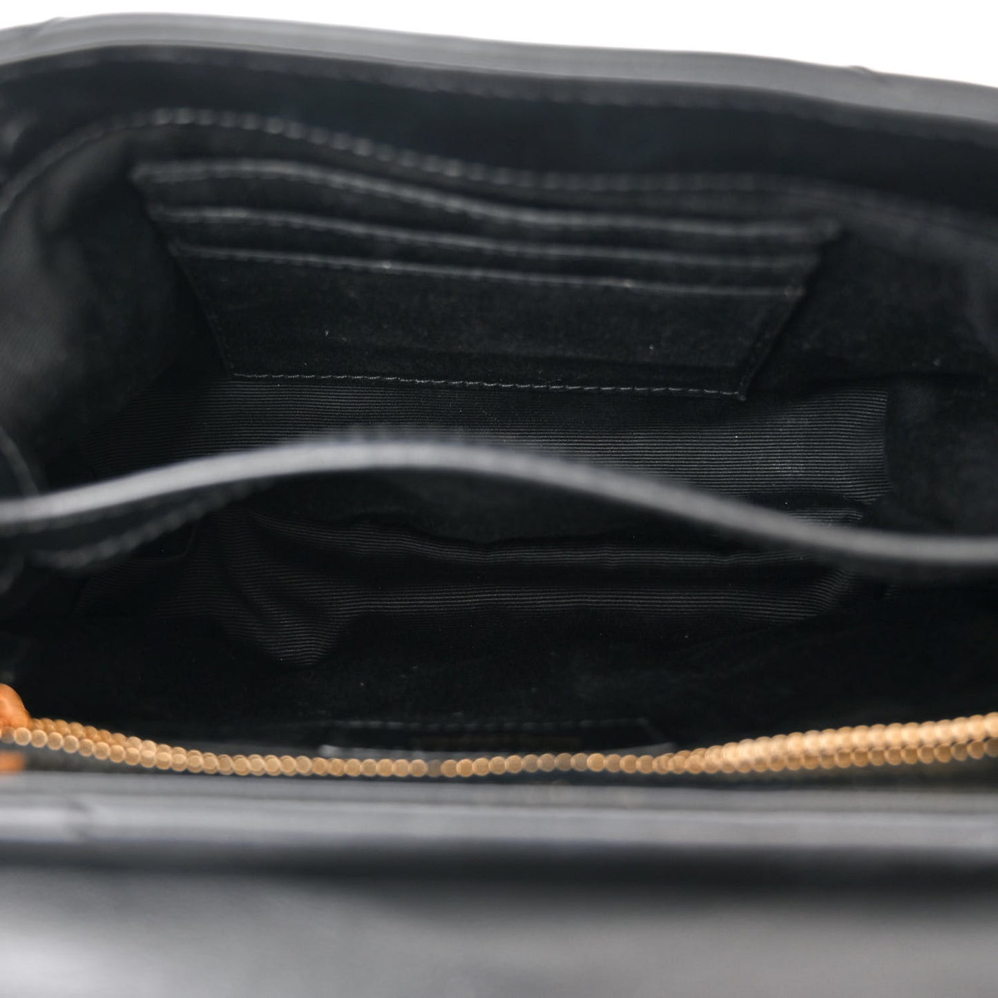 Calfskin Y Quilted Monogram Toy Loulou Crossbody Bag Black