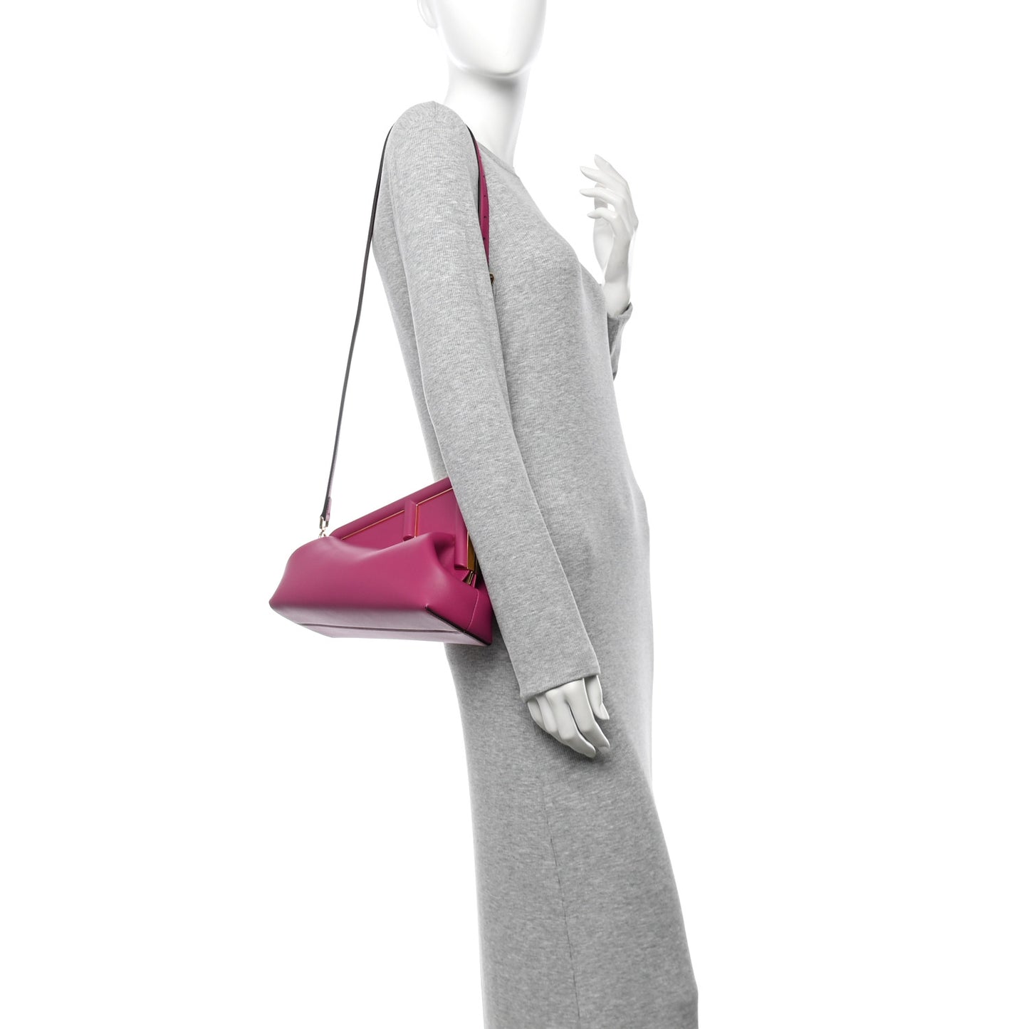 Shiny Nappa Midi Fendi First Ciclamino Pilar