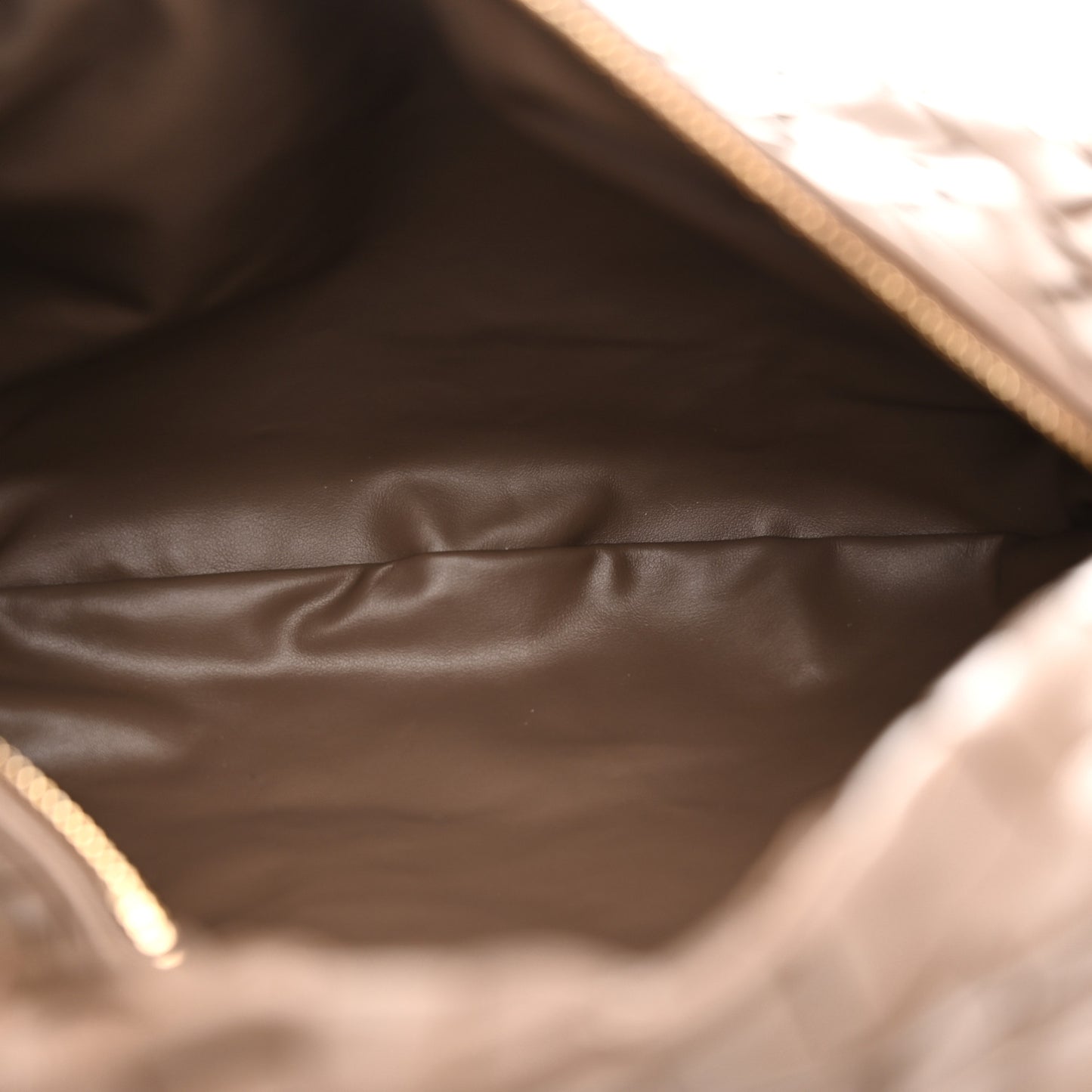 Nappa Intrecciato Teen Jodie Hobo Dark Taupe