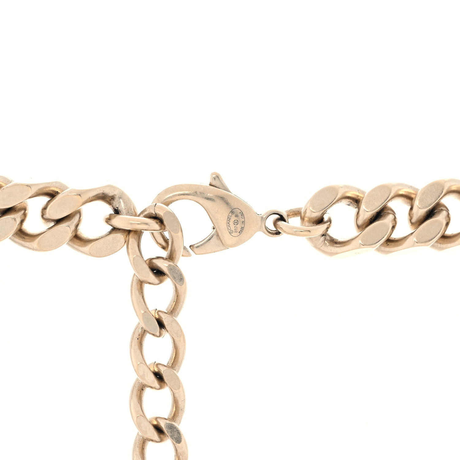 Chanel Pearl Chain CC Long Necklace Gold 6 of 7
