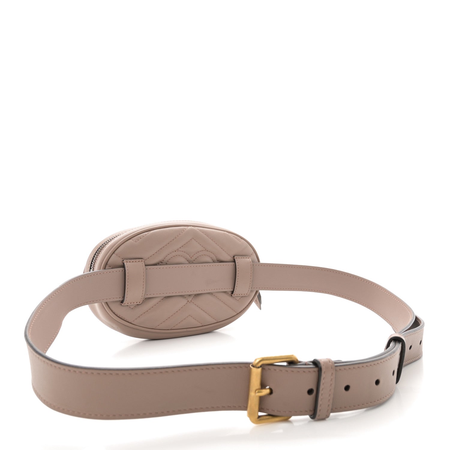 Gucci Calfskin Matelasse GG Marmont Belt Bag 105 42 Porcelain Rose 3 of 14