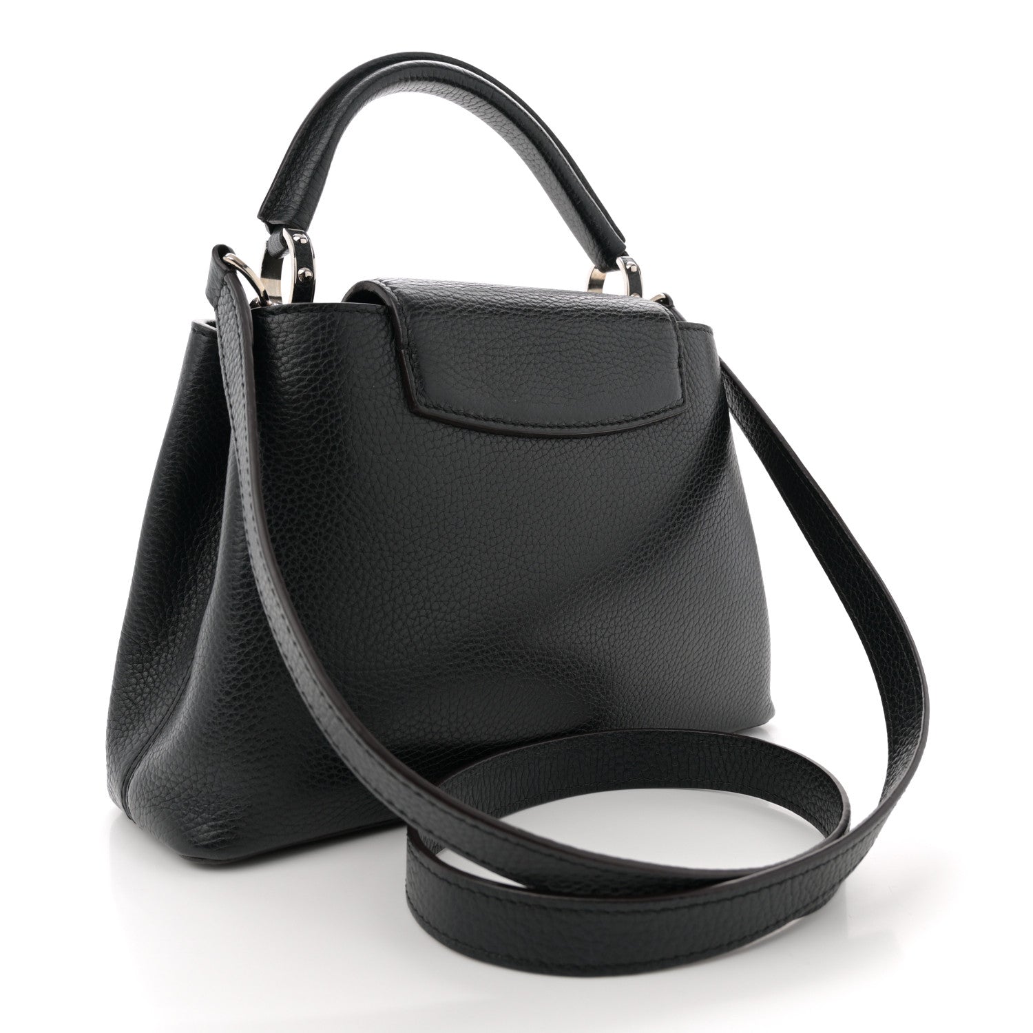 Louis Vuitton Taurillon Capucines BB Black 3 of 10