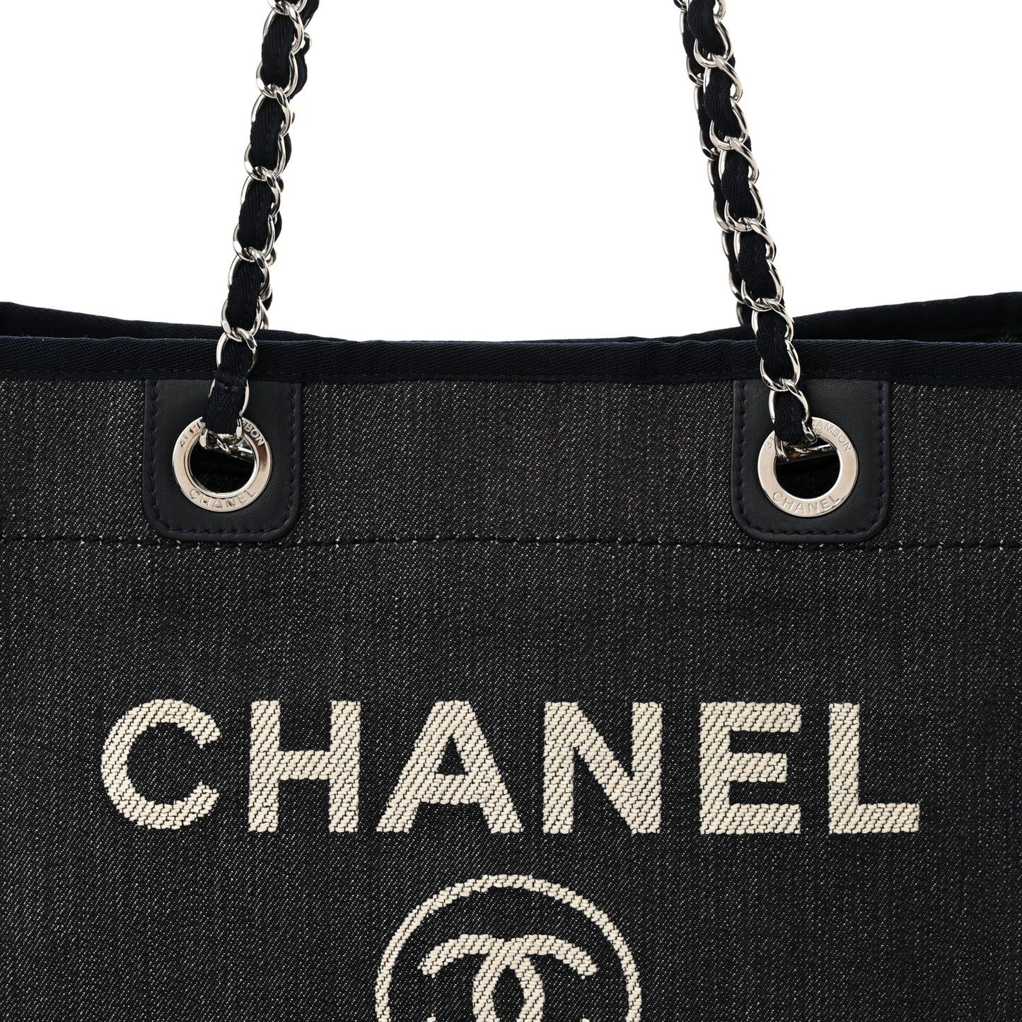 Denim Small Deauville Tote Dark Blue