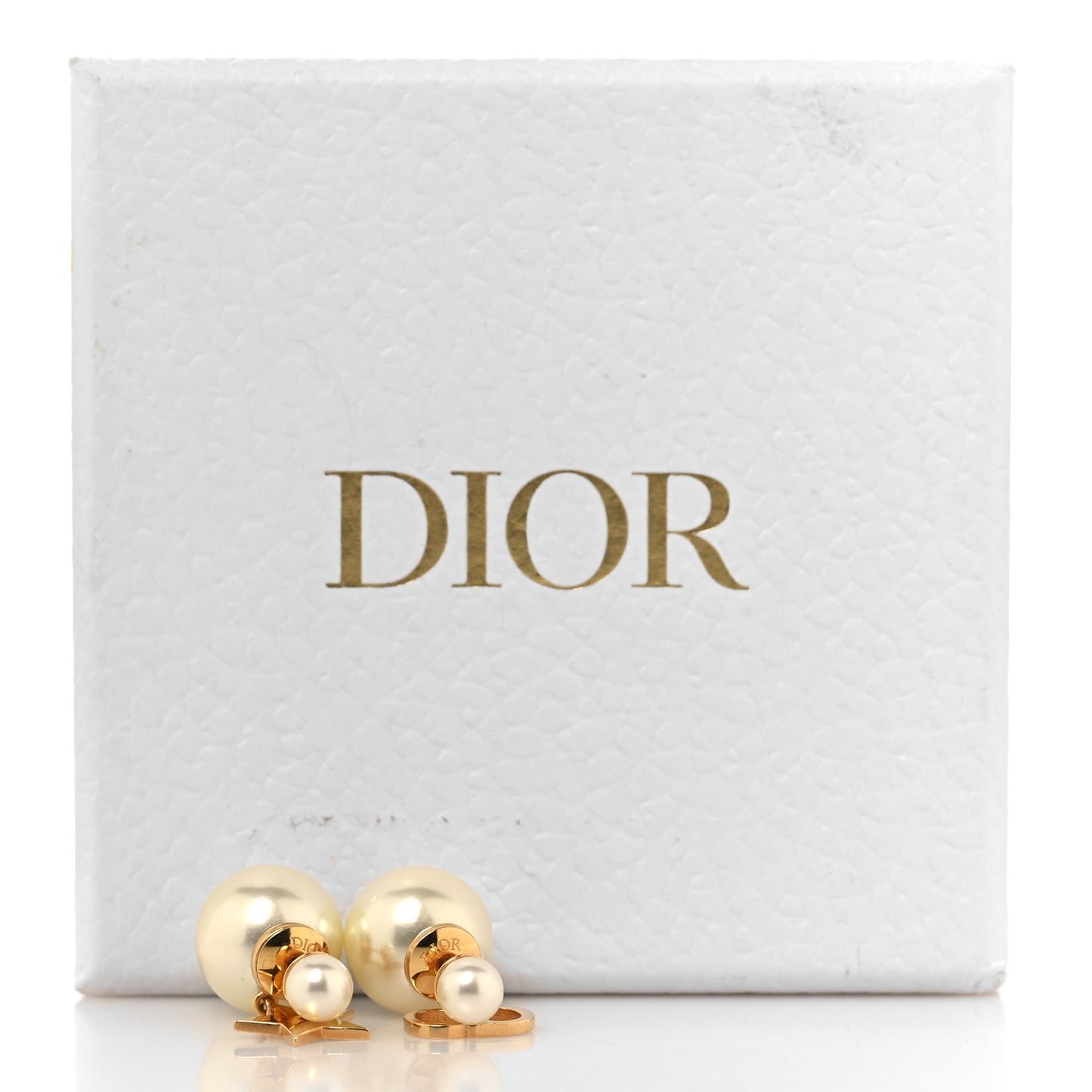 Pearl Mise En Dior Logo Tribal Earrings